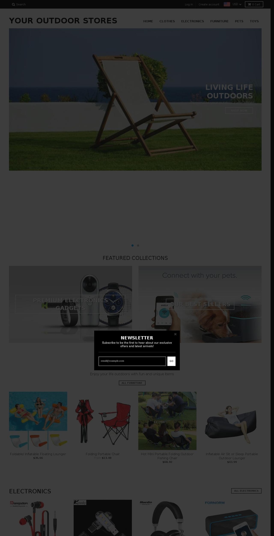 youroutdoorstores.com shopify website screenshot