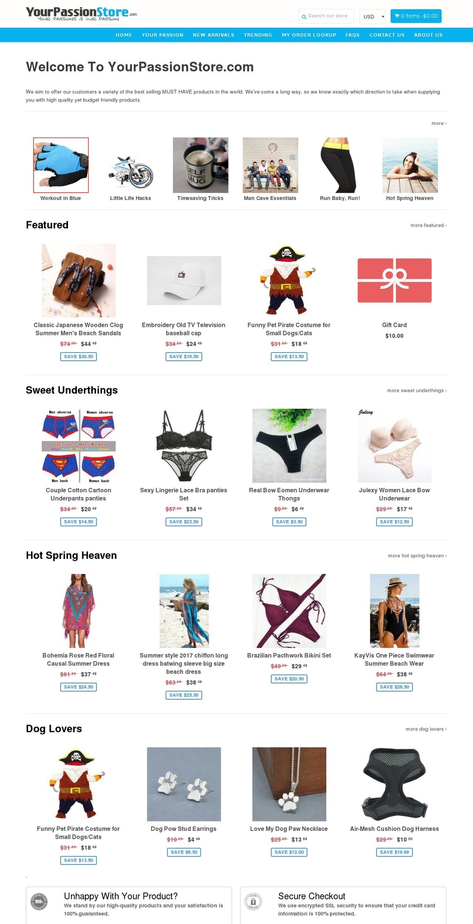 shopifybooster1-7-2 Shopify theme site example yourpassionstore.com