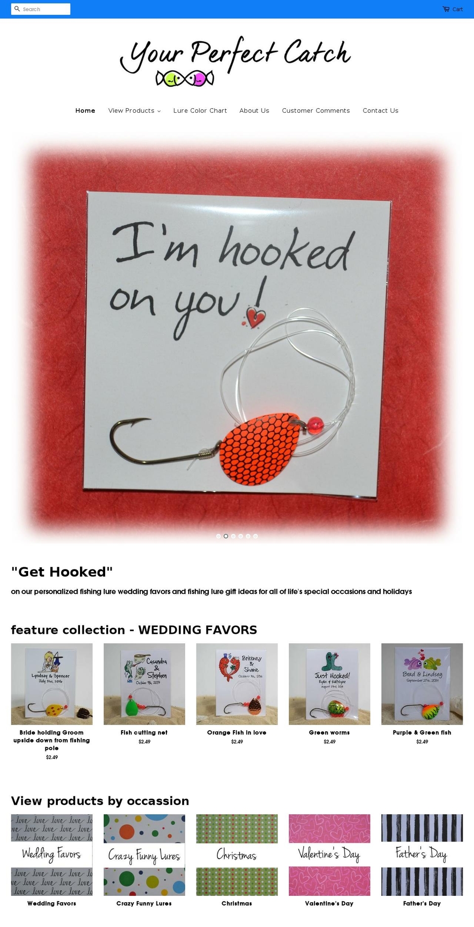yourperfectcatch.com — Shopify storefront screenshot