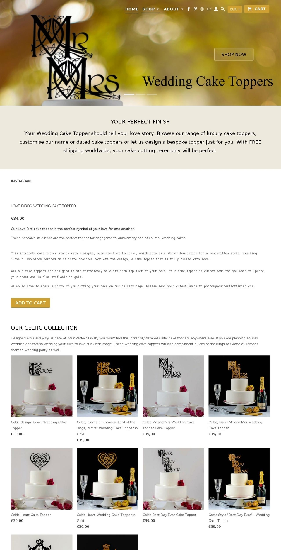 yourperfectfinish.com shopify website screenshot