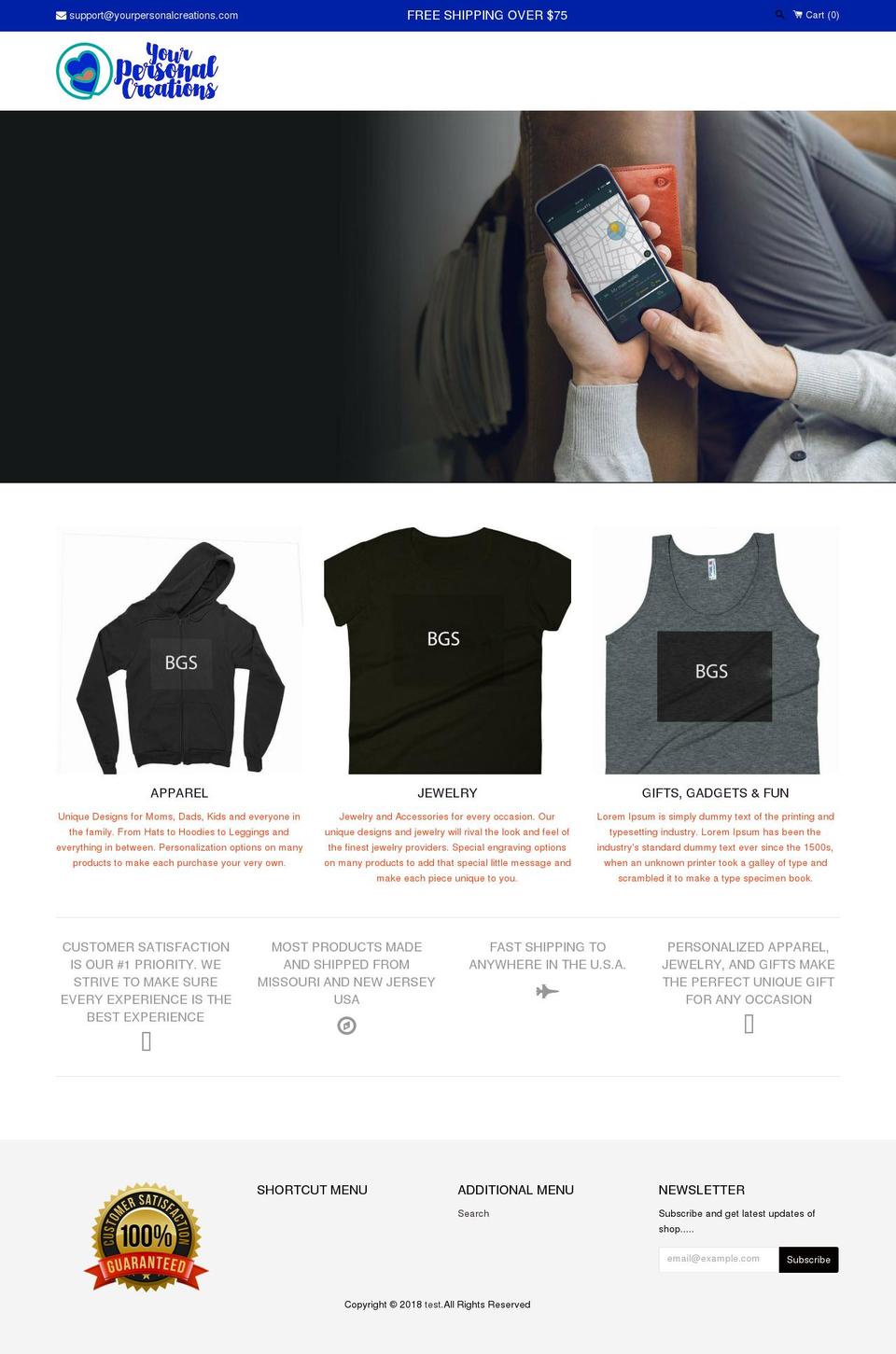 bgs-shopify-theme-v2-2 Shopify theme site example yourpersonalcreations.com