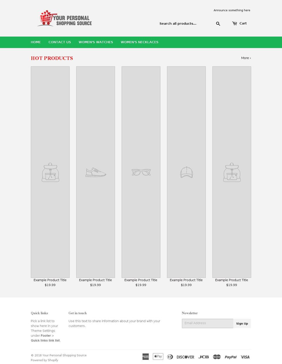yourpersonalshoppingsource.com — Shopify storefront screenshot