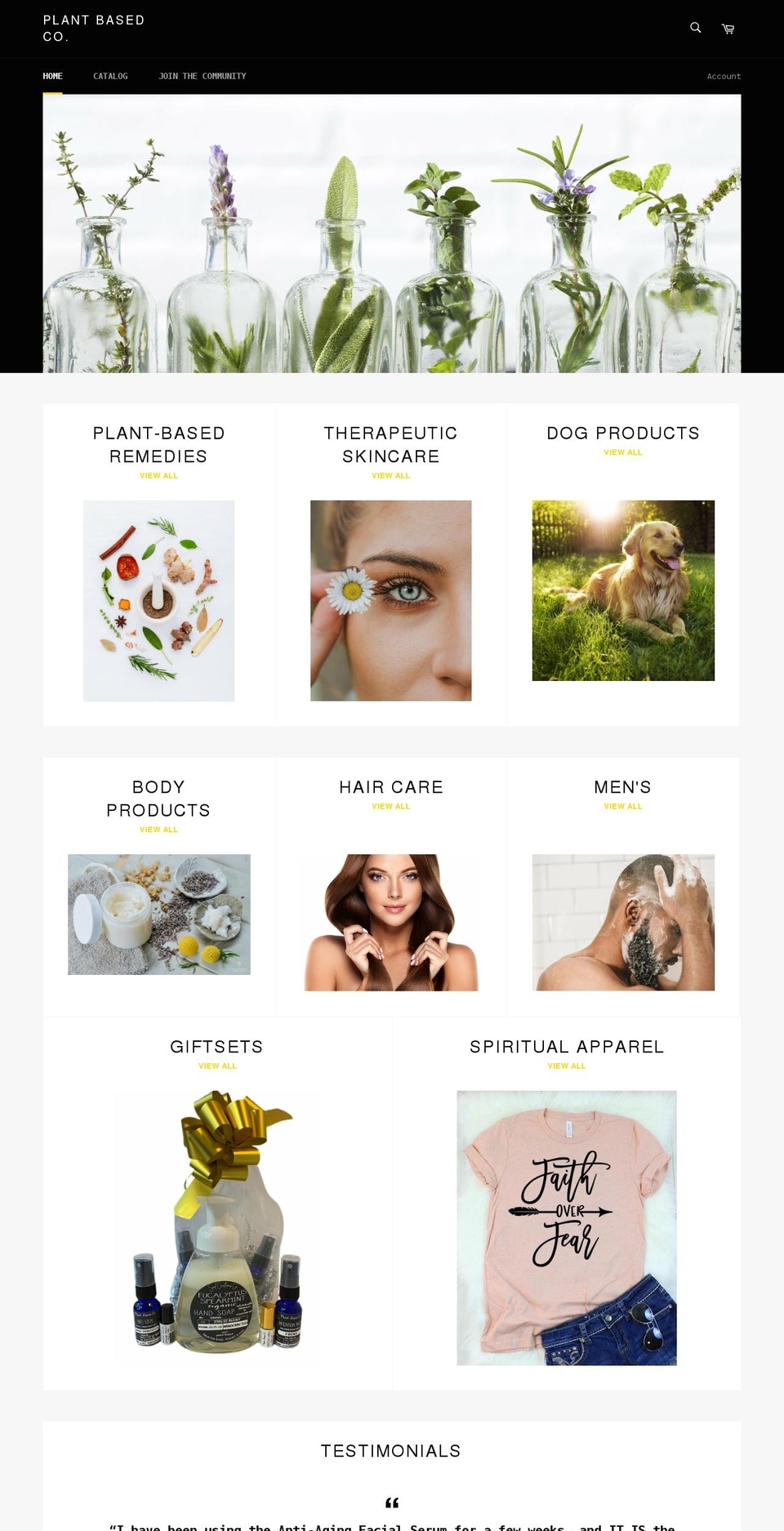 yourplantbasedco.com shopify website screenshot