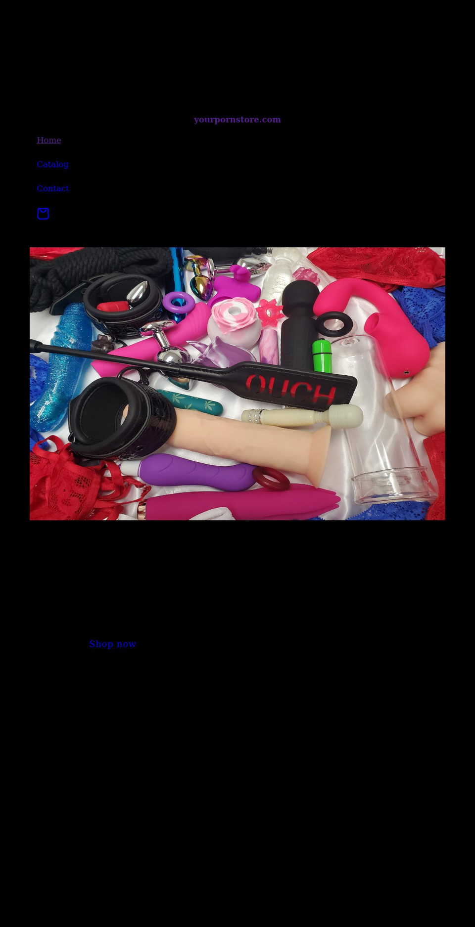 yourpornstore.com shopify website screenshot