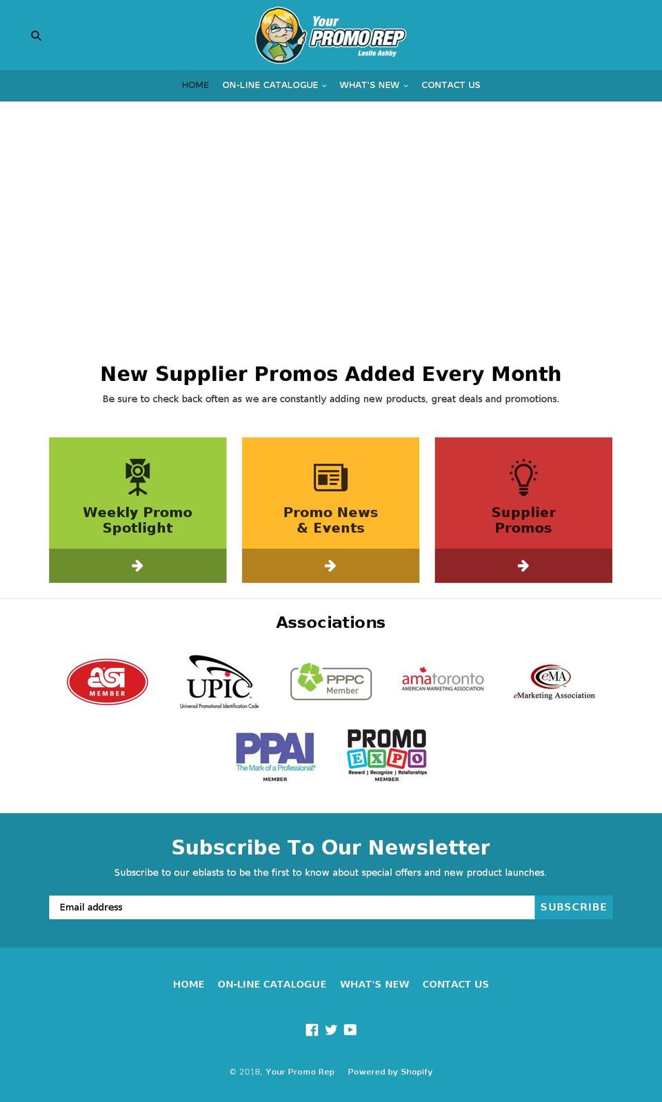 Your Promo Rep 2017 Shopify theme site example yourpromorep.net