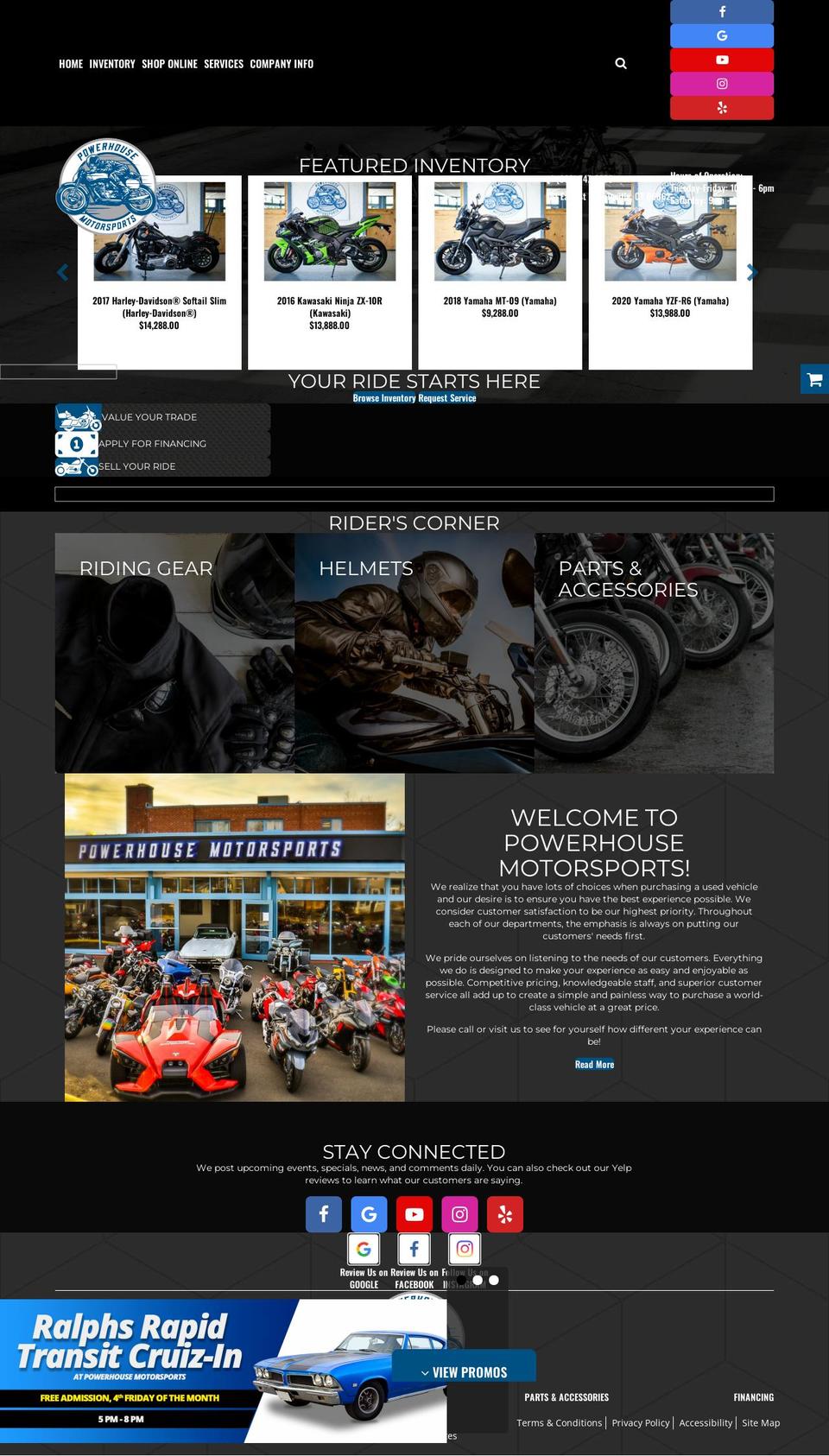 yourridestartshere.com — Shopify storefront screenshot