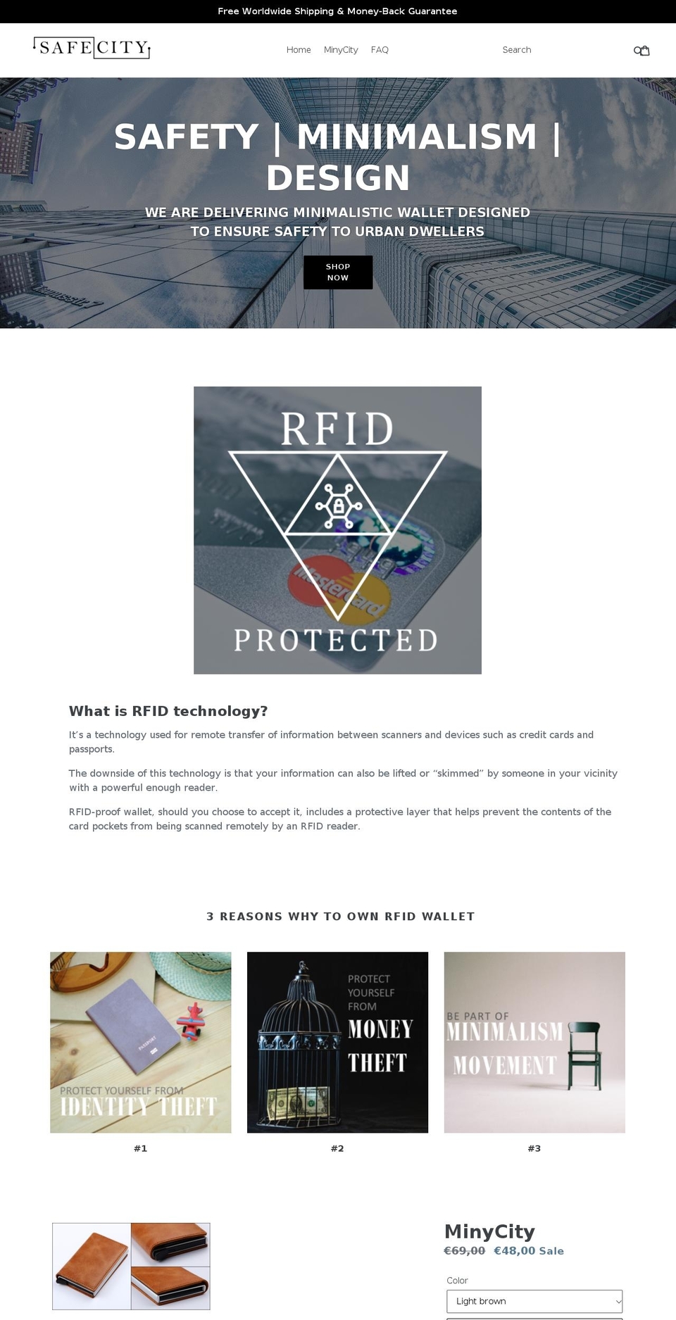 yoursafecity.com — Shopify storefront screenshot
