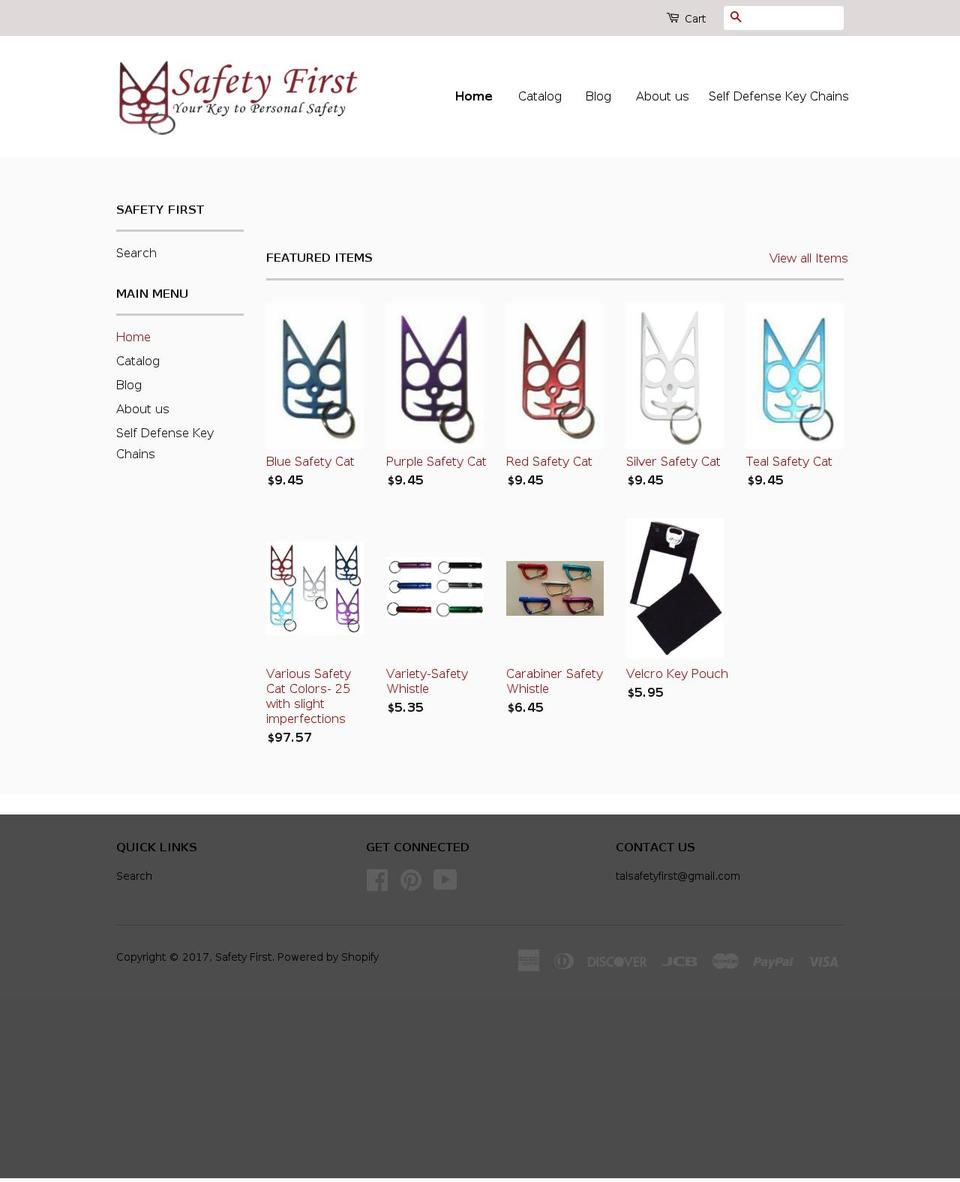yoursafetyfirstproducts.com shopify website screenshot