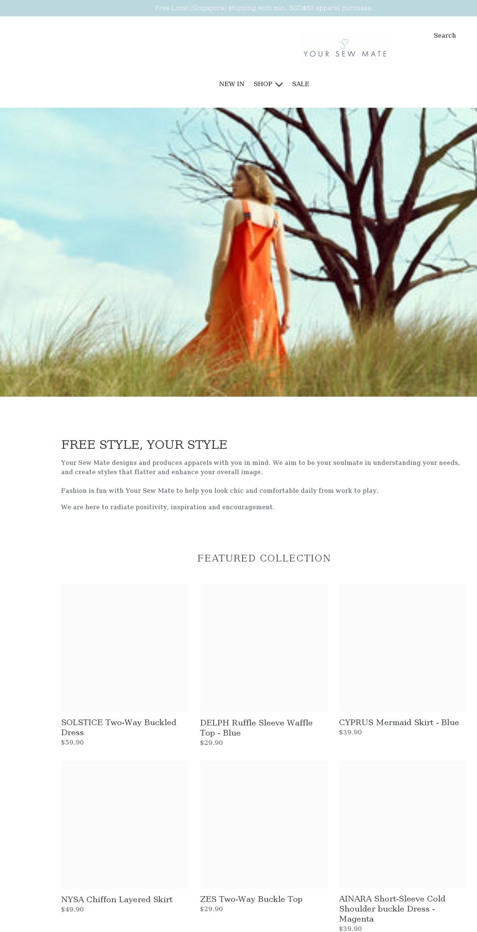 Pixibo TBYB Shopify theme site example yoursewmate.com