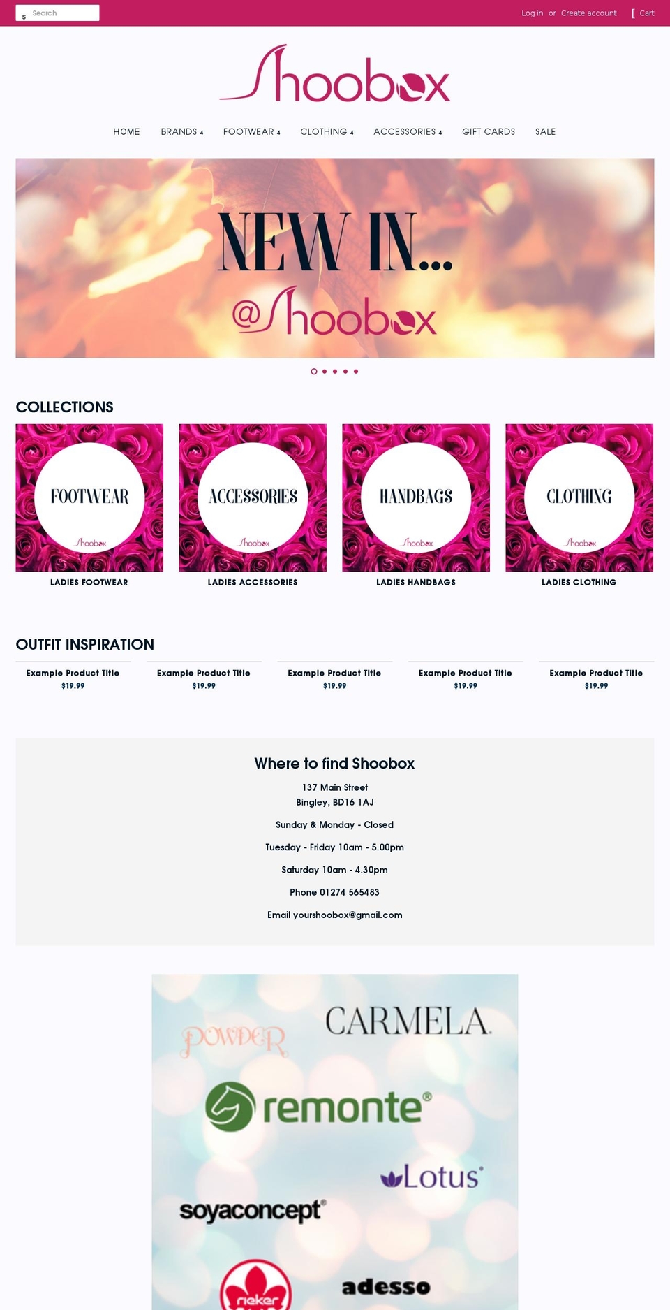 yourshoobox.co.uk shopify website screenshot