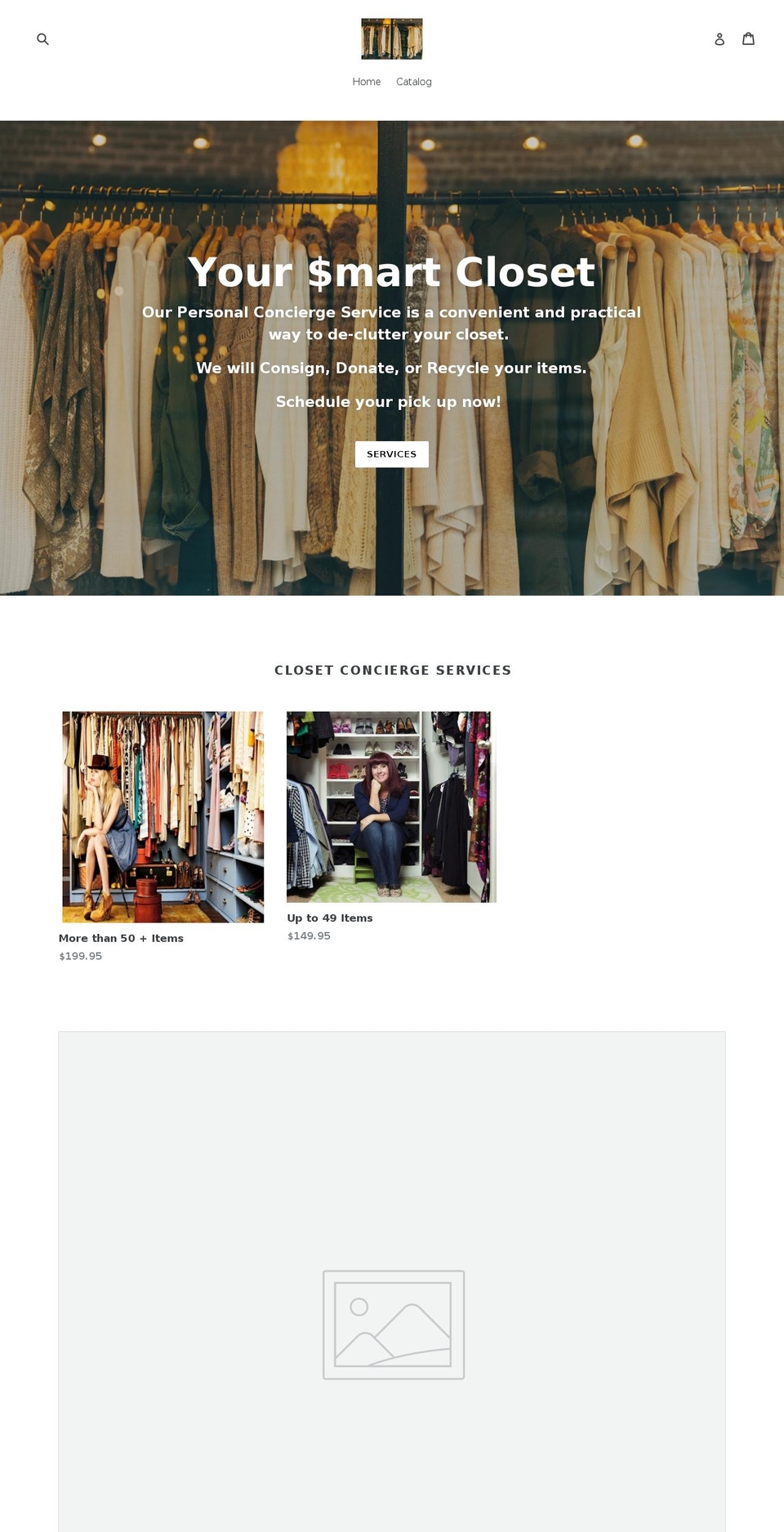 yoursmartcloset.com — Shopify storefront screenshot