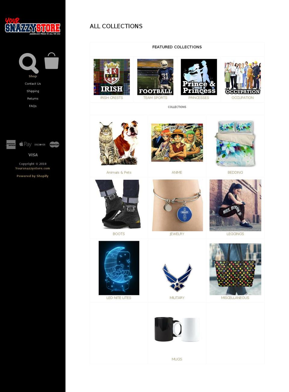 yoursnazzystore-com.myshopify.com — Shopify storefront screenshot