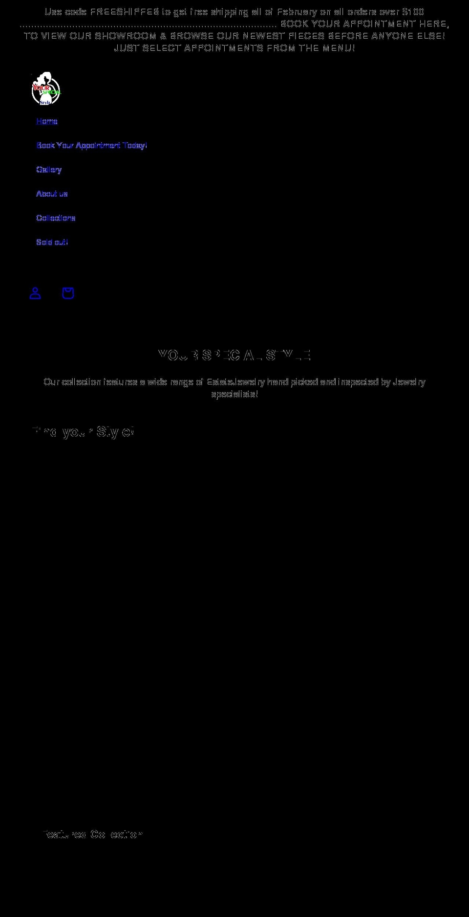 yourspecialstyle.com shopify website screenshot