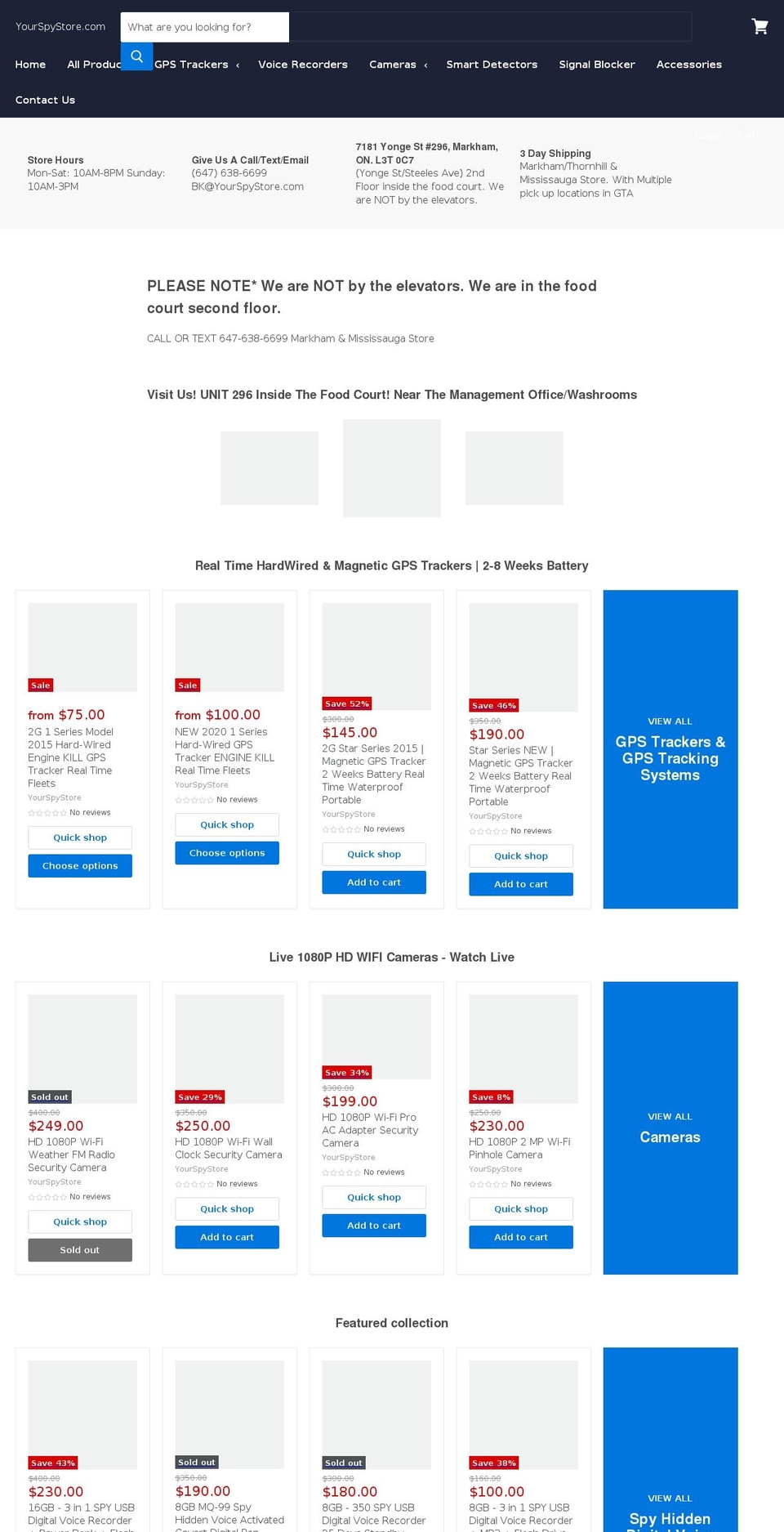 yourspystore.com shopify website screenshot