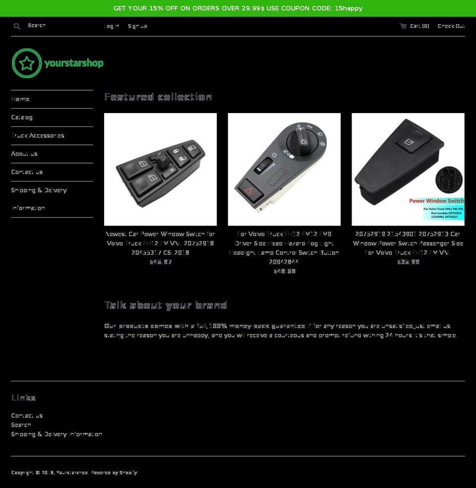 yourstarshop.com — Shopify storefront screenshot