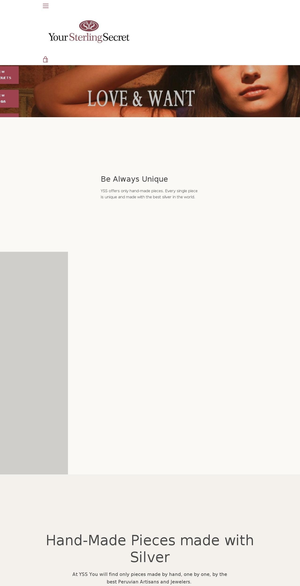 yoursterlingsecret.com — Shopify storefront screenshot