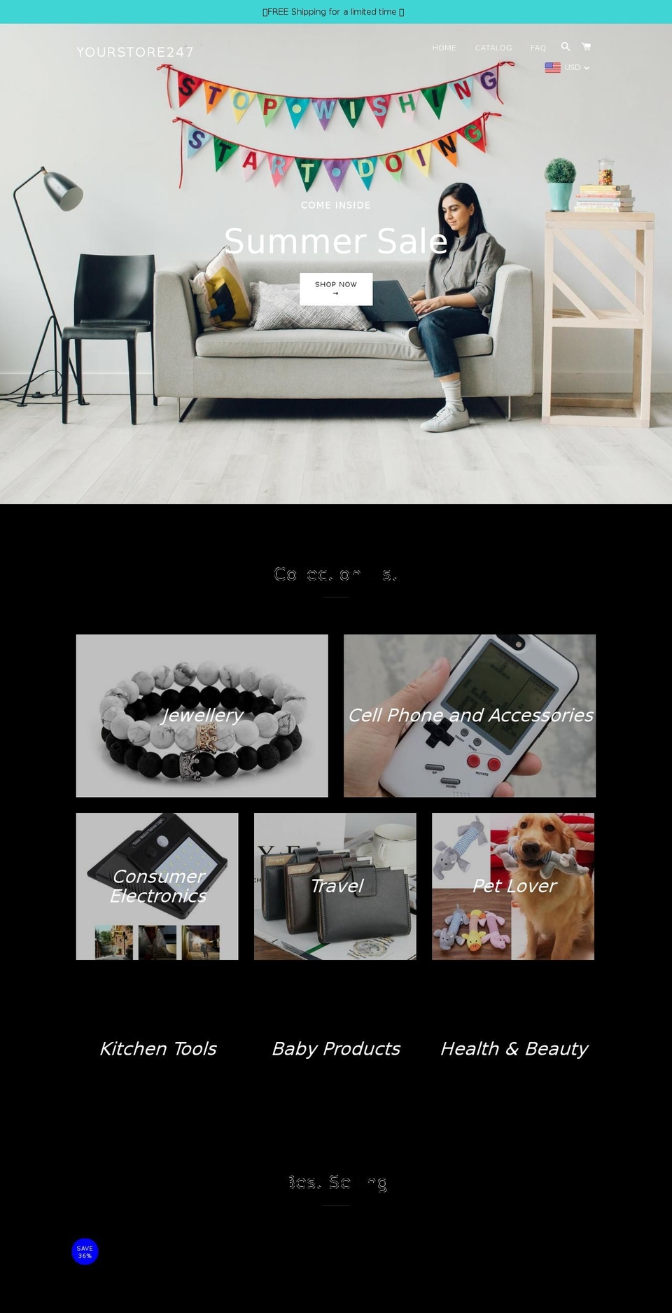 yourstore247.com — Shopify storefront screenshot