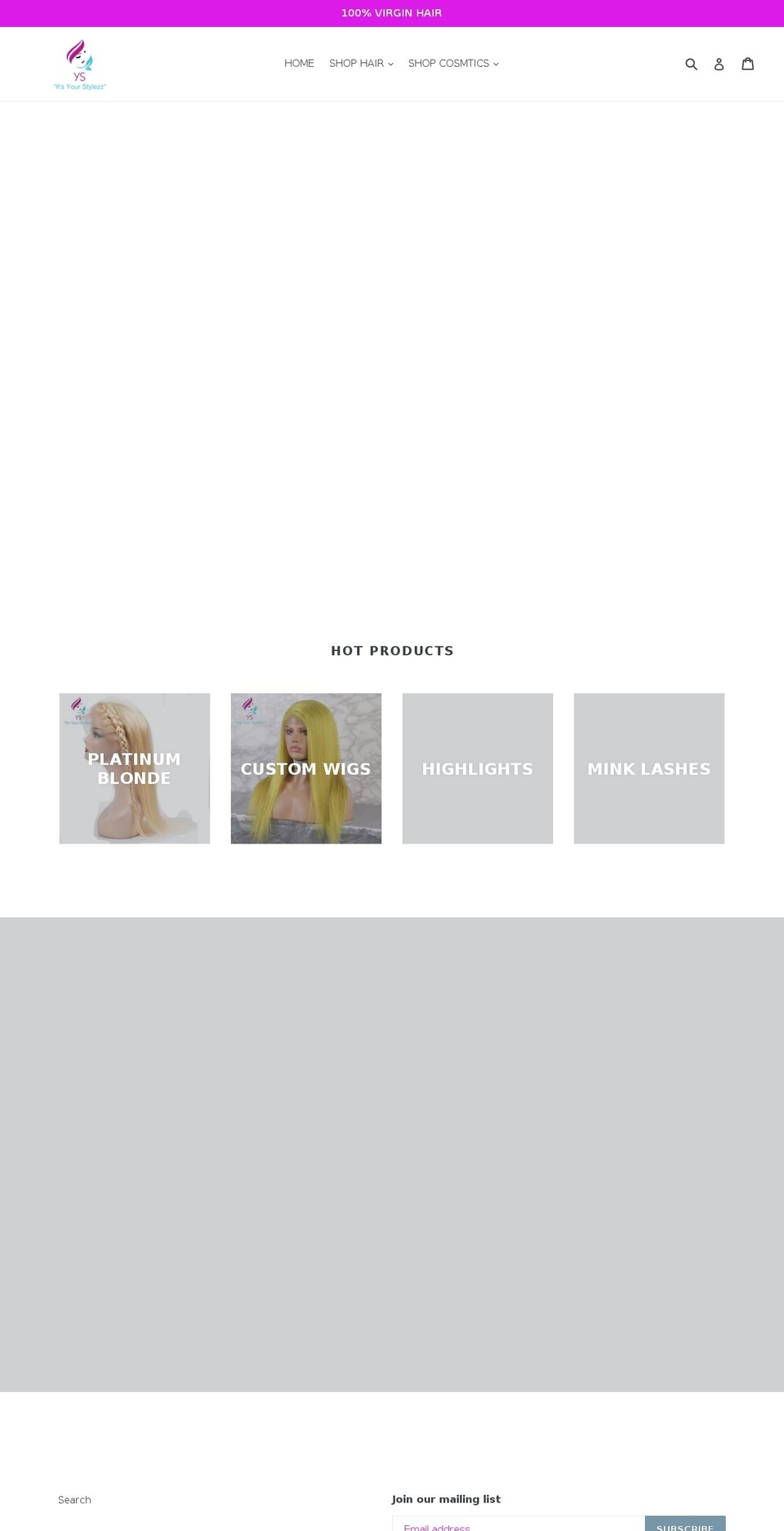 yourstylezz.com — Shopify storefront screenshot