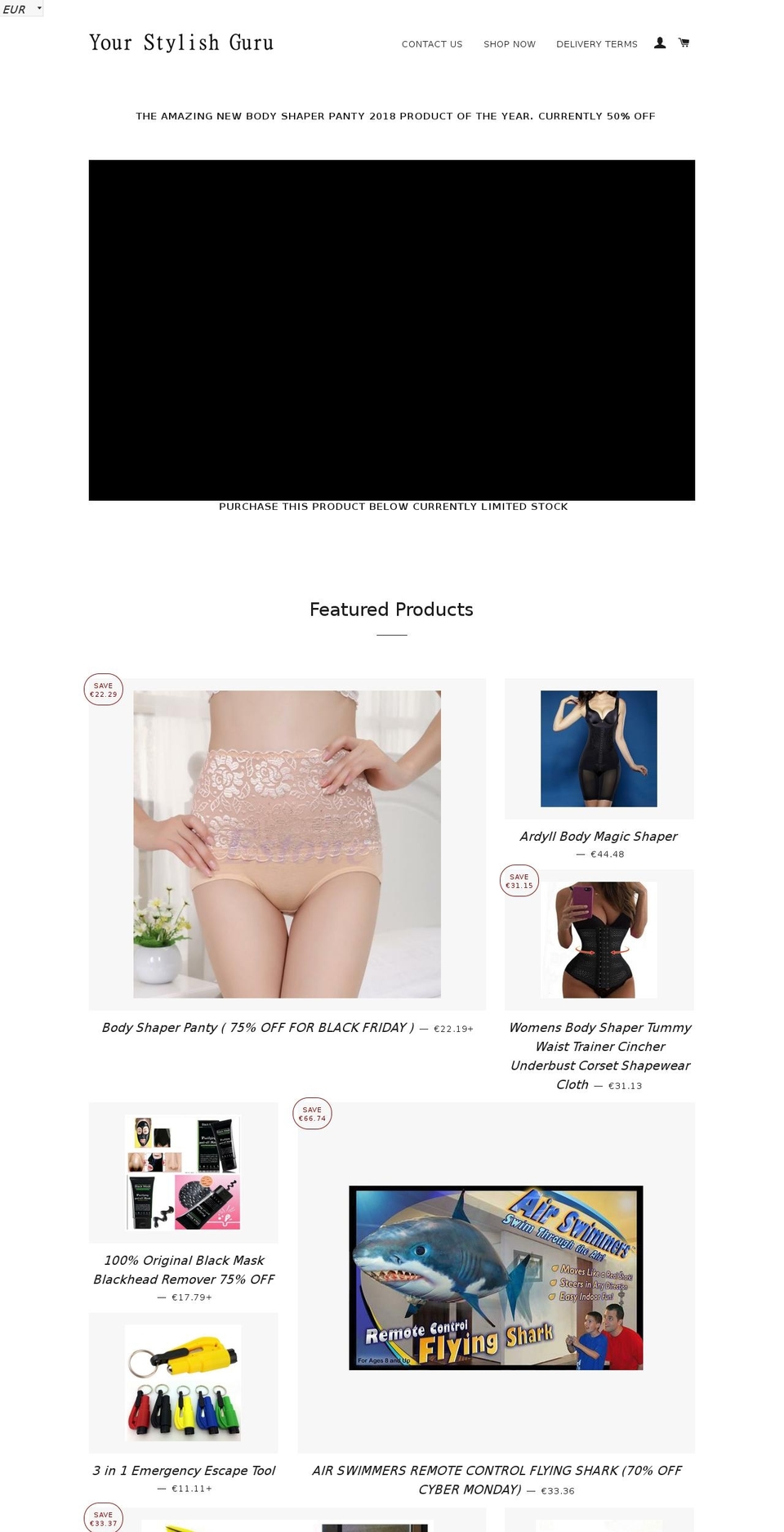 yourstylishguru.myshopify.com — Shopify storefront screenshot