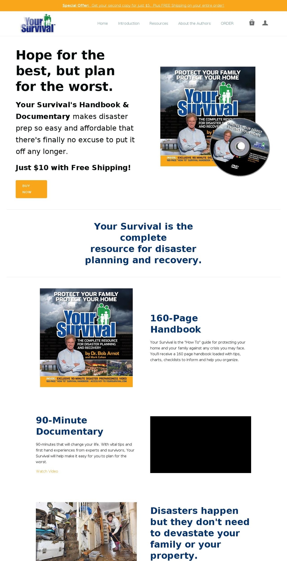 yoursurvival.com shopify website screenshot
