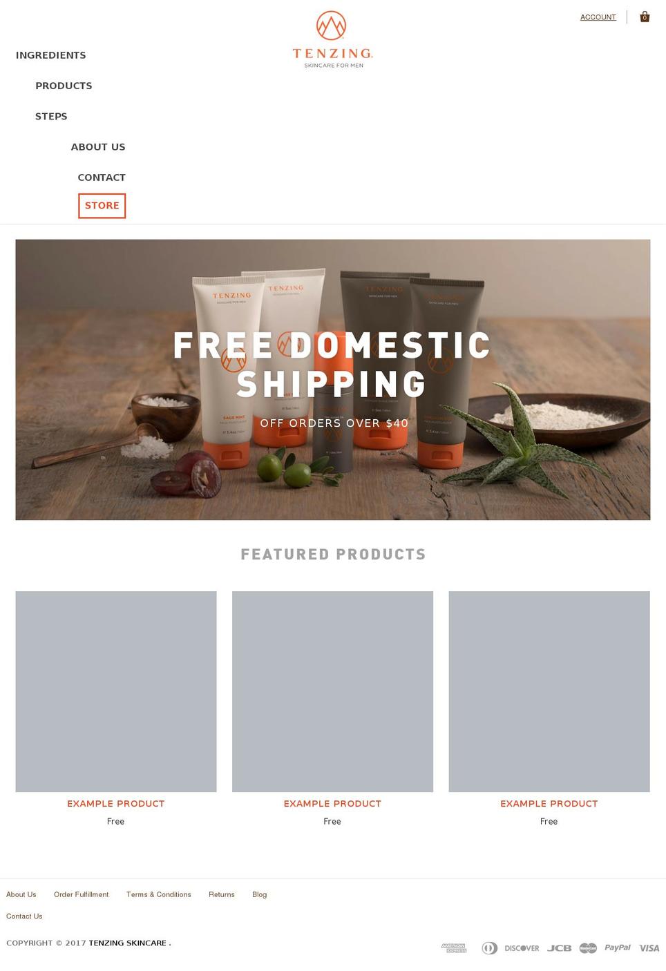 yourtenzing.com shopify website screenshot