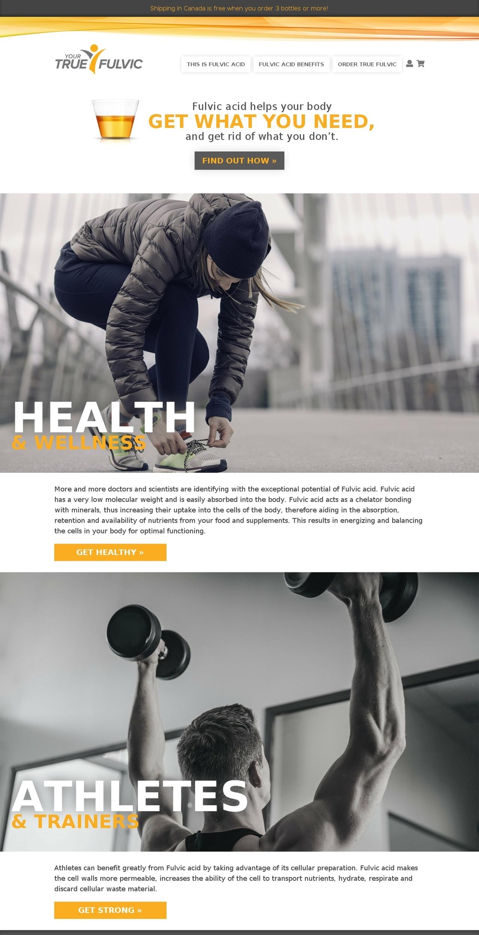 yourtruefulvic.com shopify website screenshot