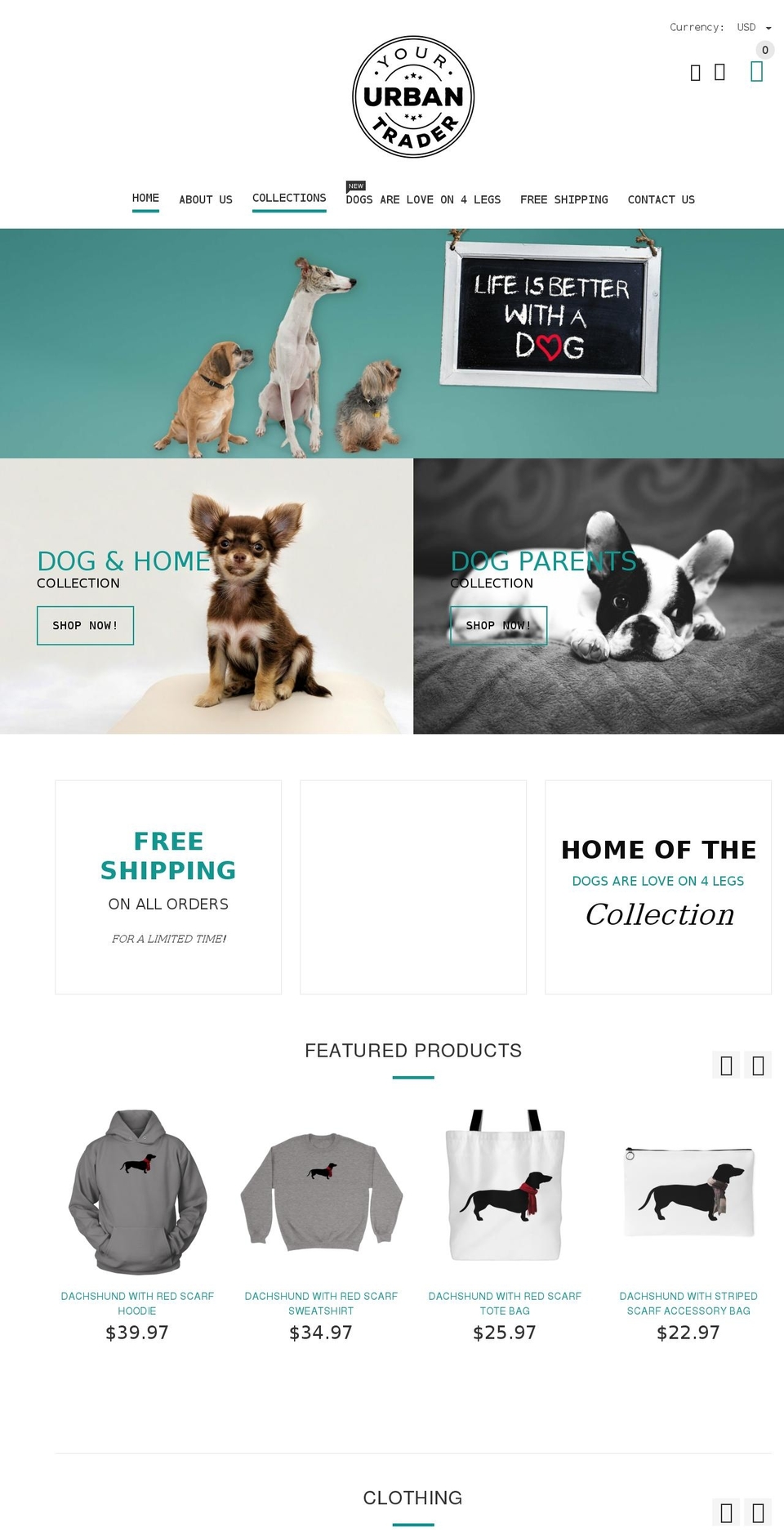 yoururbantrader.com — Shopify storefront screenshot
