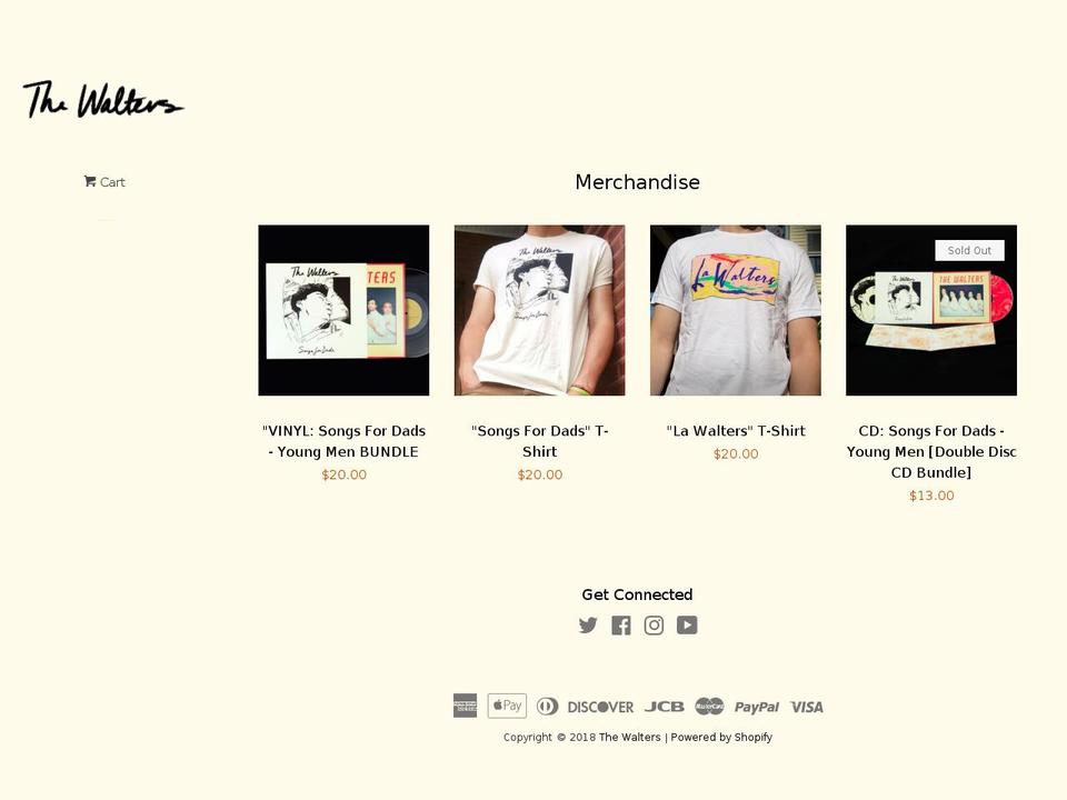 yourwalters.com shopify website screenshot