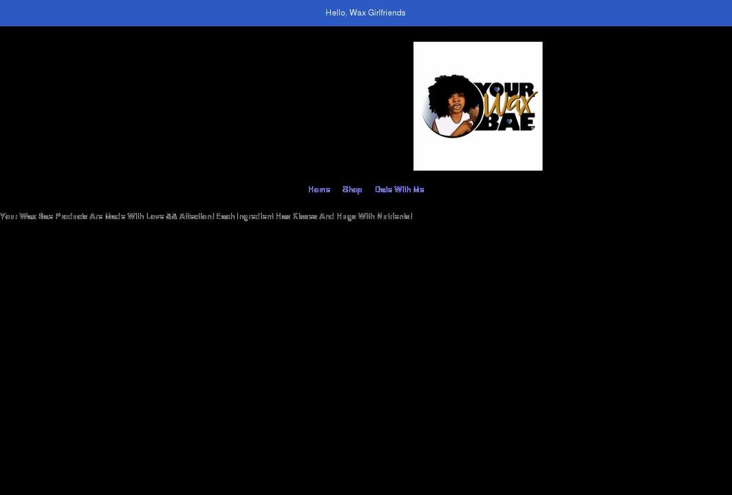 yourwaxbae.com shopify website screenshot