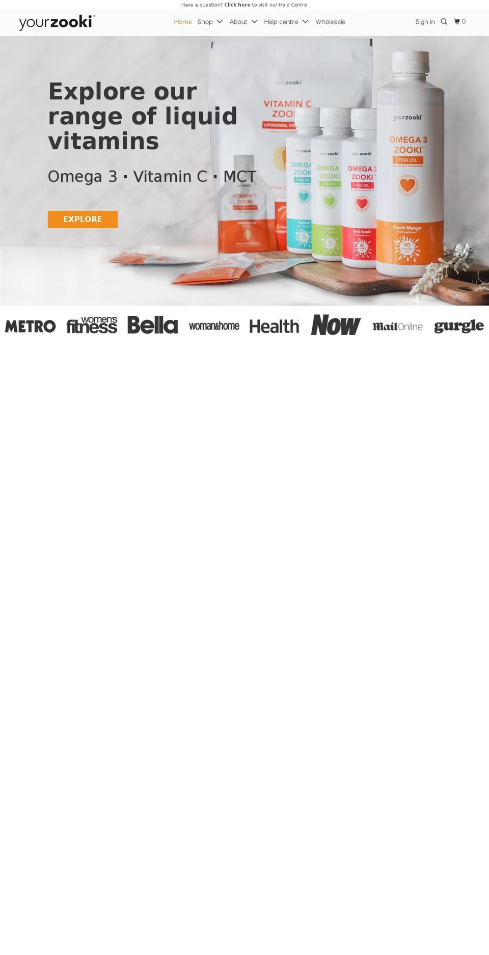 yourzooky.com — Shopify storefront screenshot
