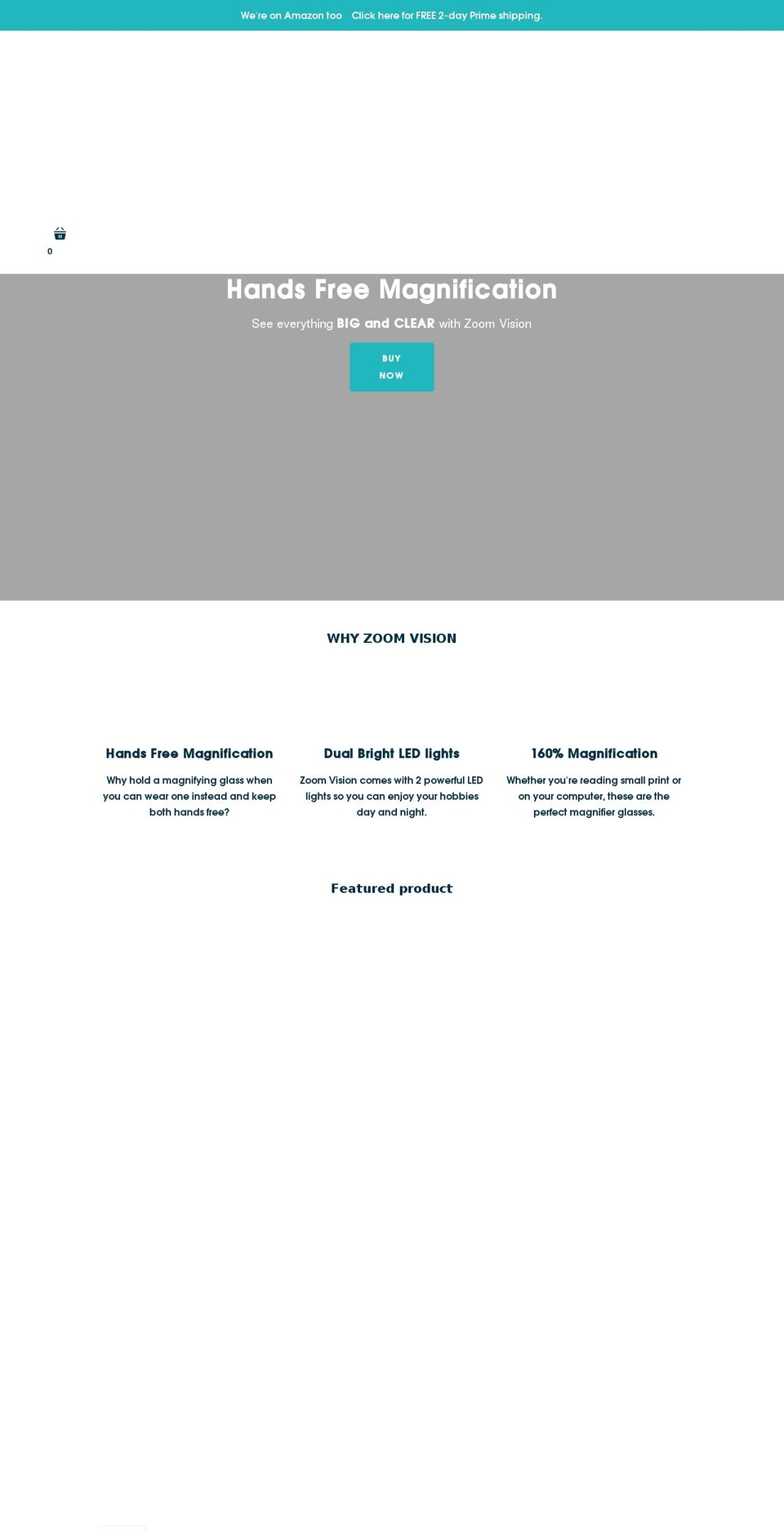 yourzoomvision.com shopify website screenshot