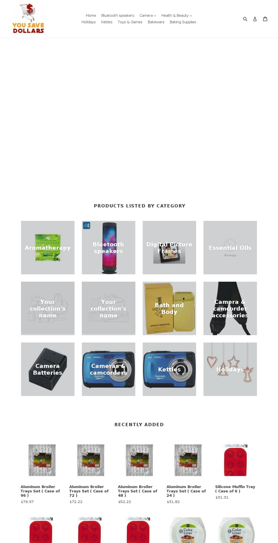 yousavedollars.com shopify website screenshot