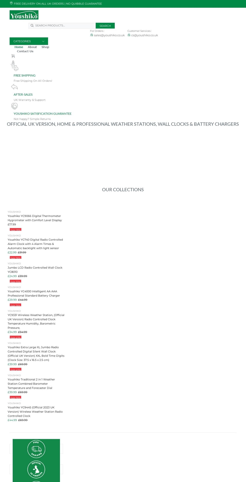 youshiko.co.uk shopify website screenshot