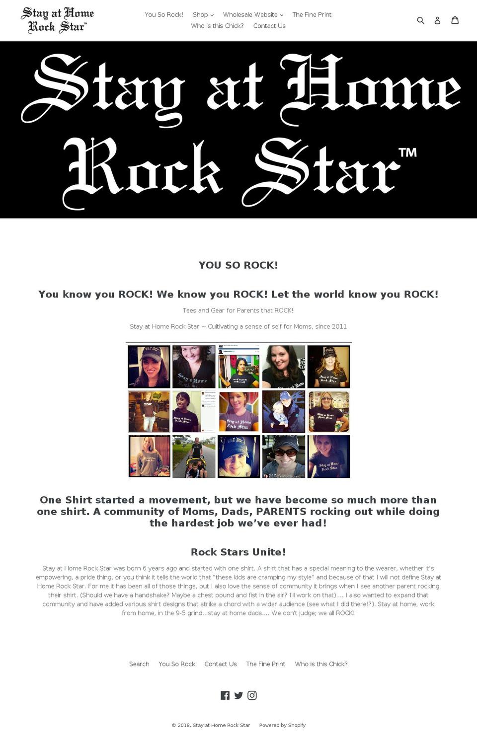 yousorock.com — Shopify storefront screenshot