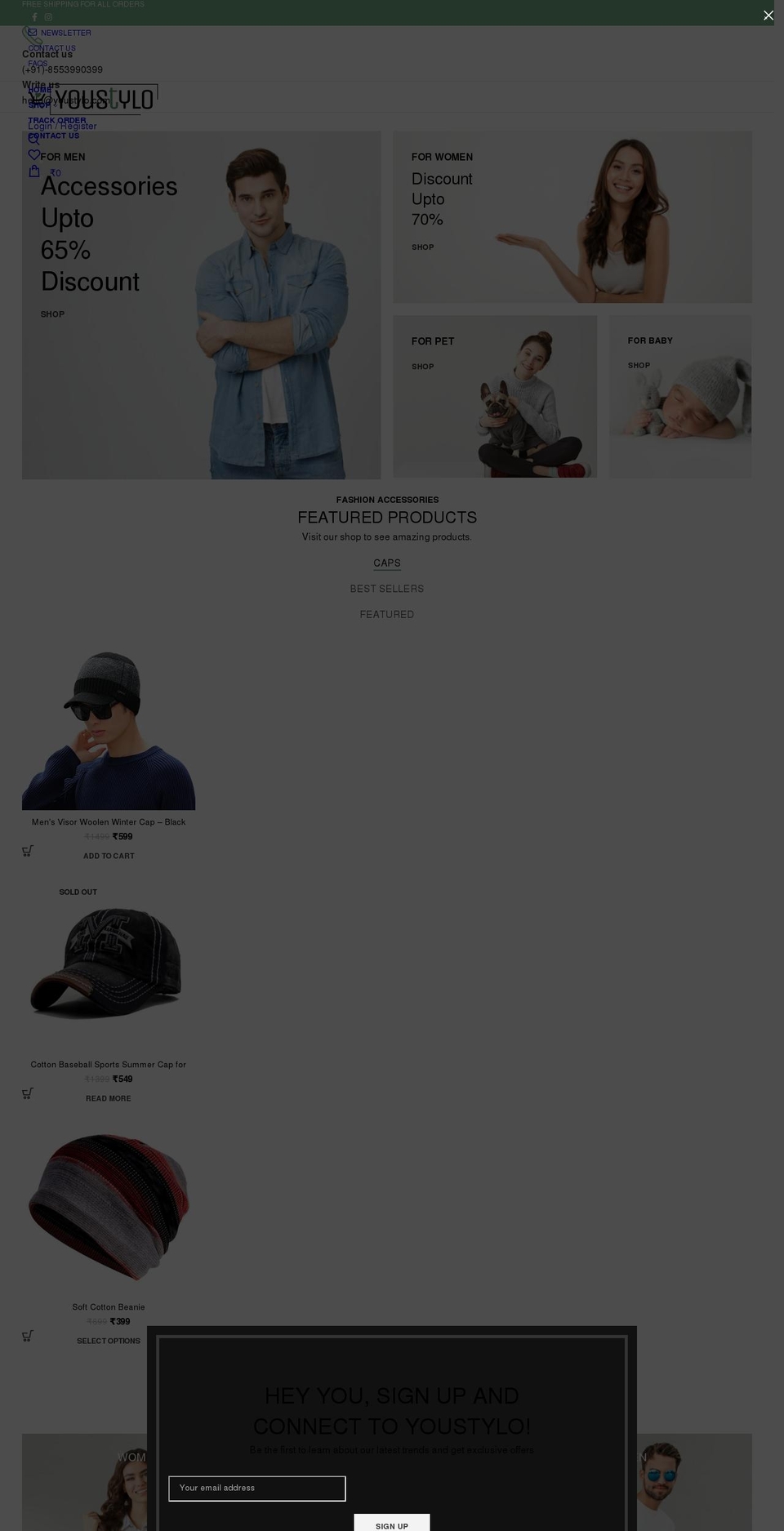 youstylo.com — Shopify storefront screenshot