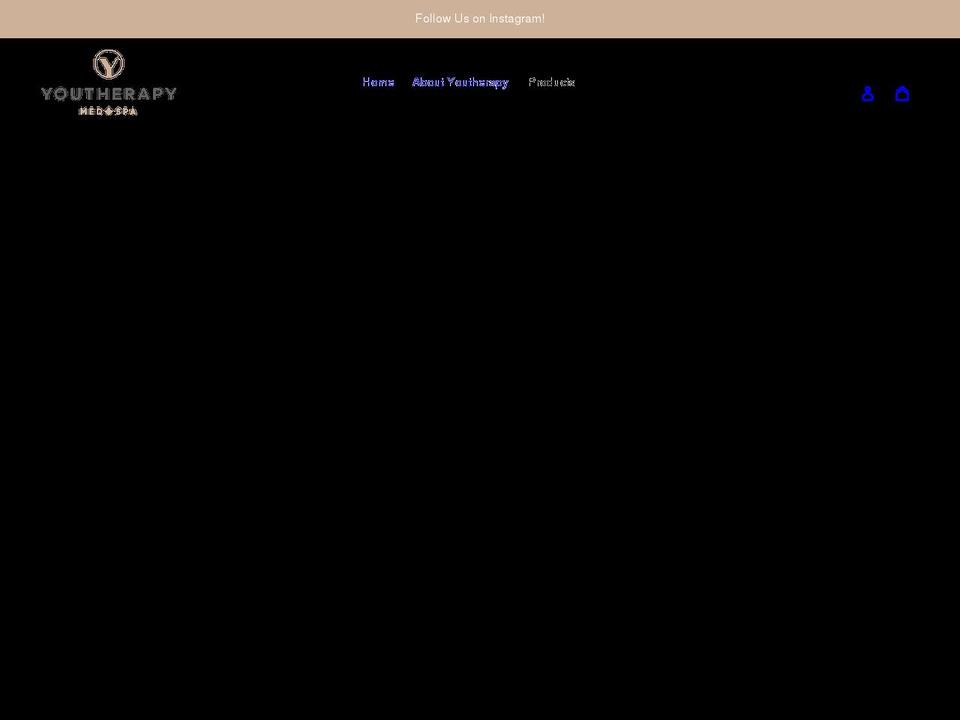 youtherapy-medspa.myshopify.com shopify website screenshot