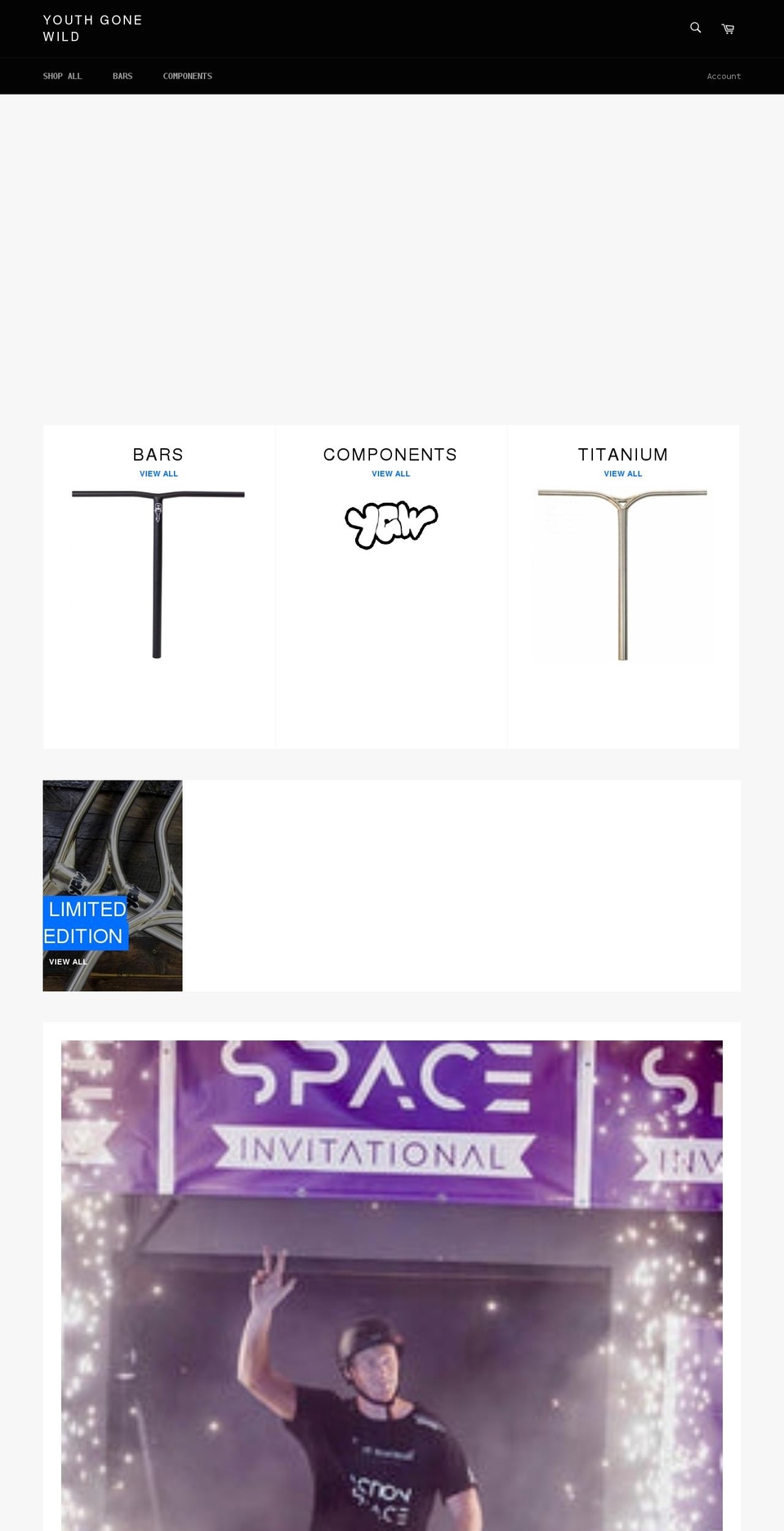 youthgonewild.com shopify website screenshot