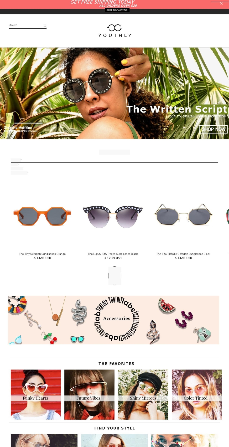 youthlylabs.com shopify website screenshot