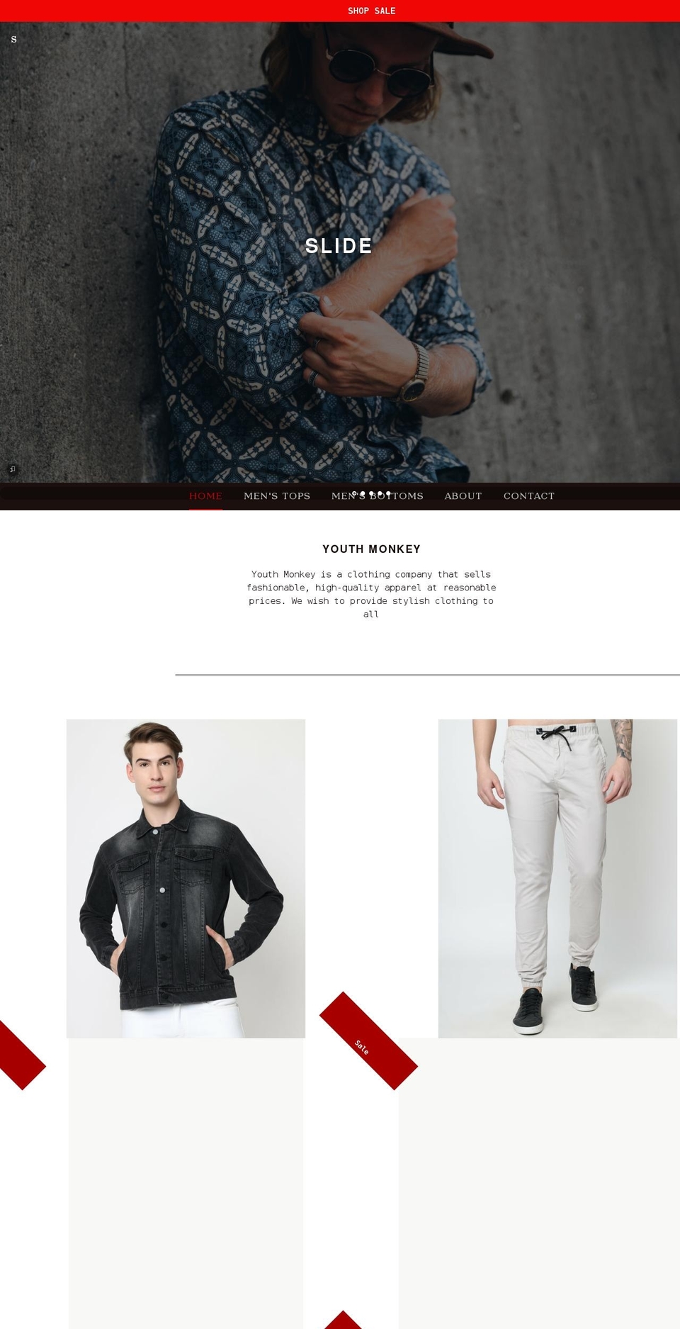 youthmonkey.com shopify website screenshot