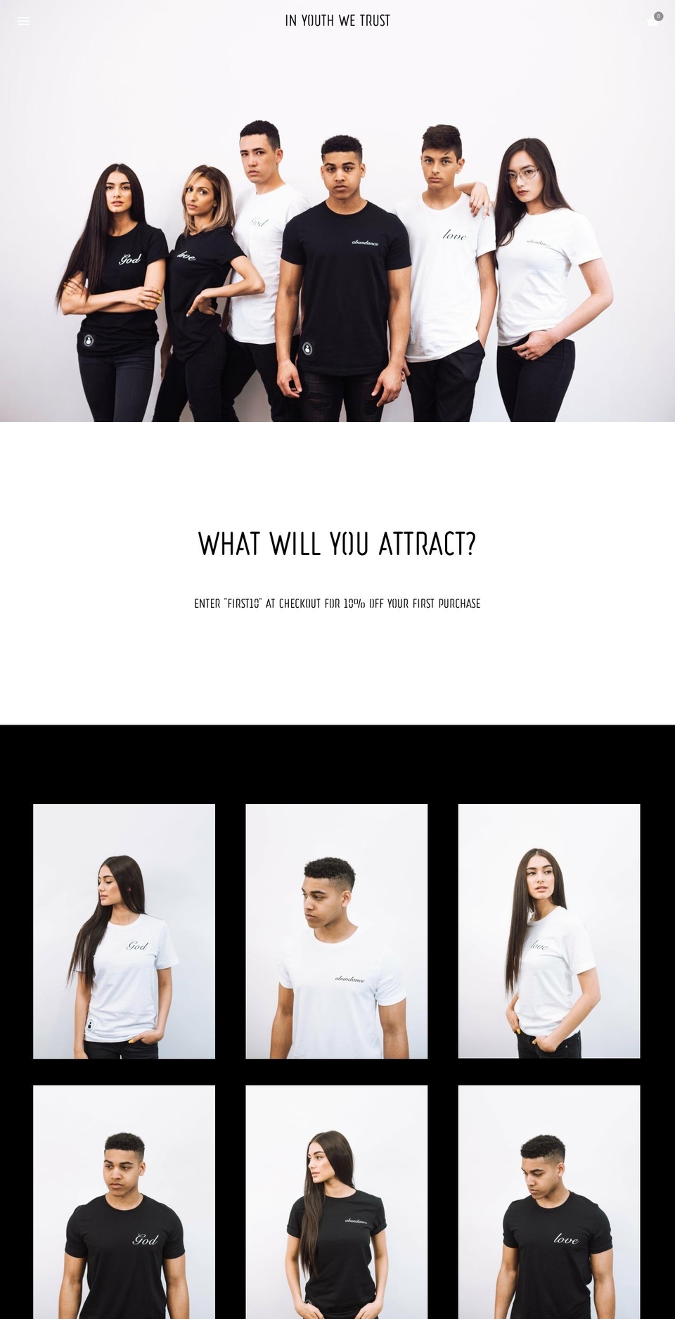 youthwetrust.com — Shopify storefront screenshot
