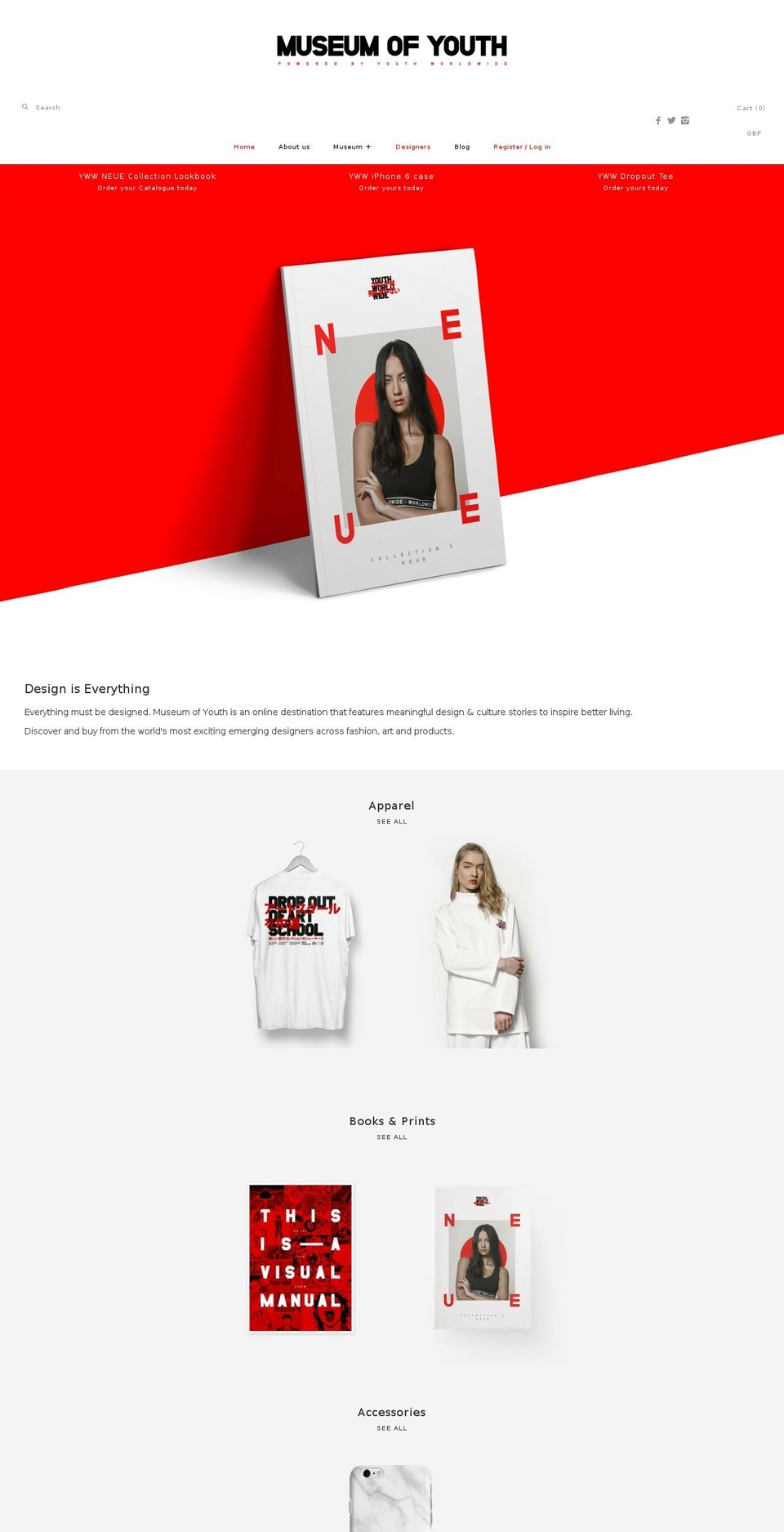 youthworldwide.com shopify website screenshot