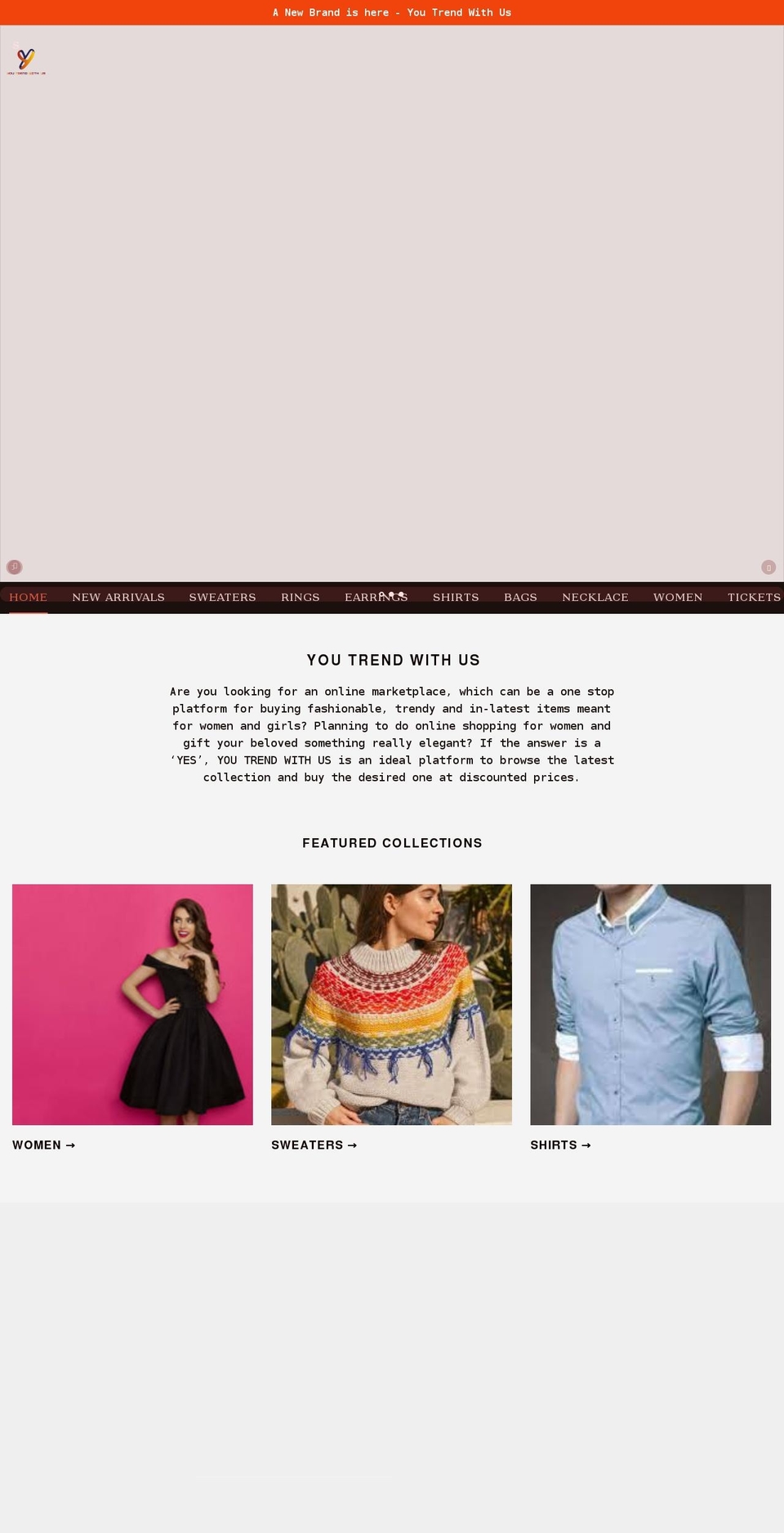 youtrendwithus.com shopify website screenshot