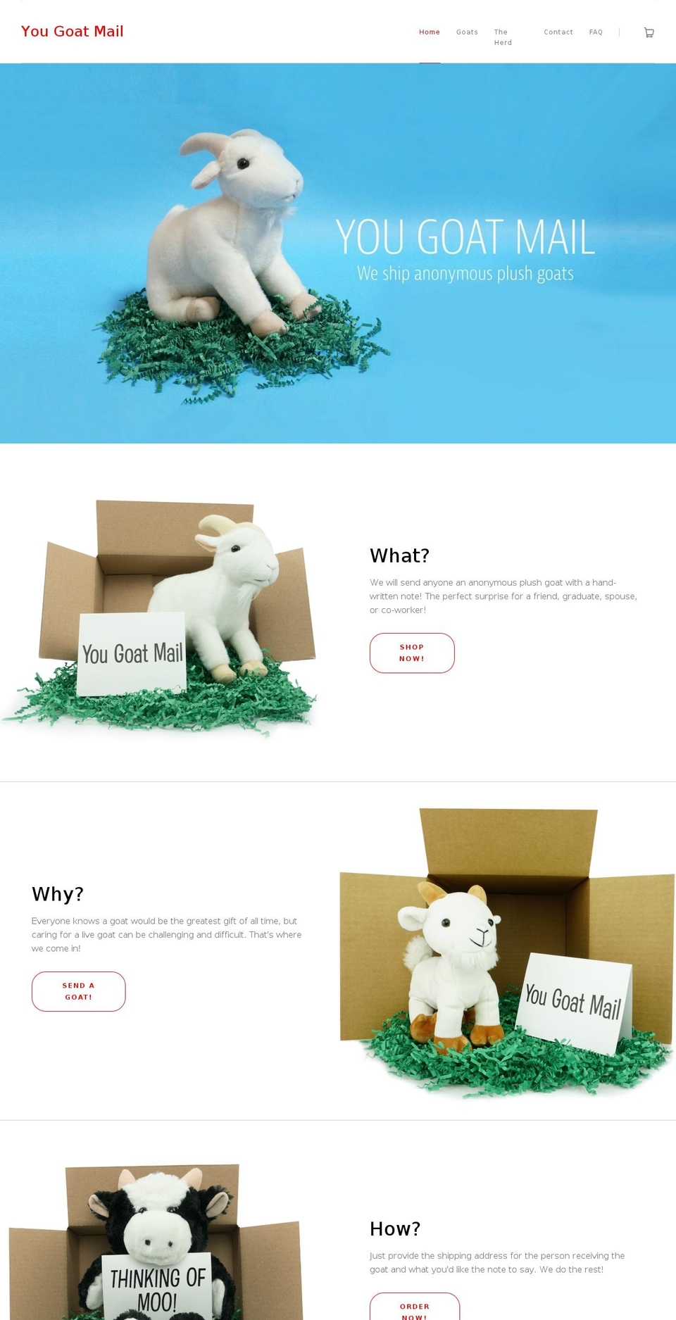 youvegoatmail.org shopify website screenshot