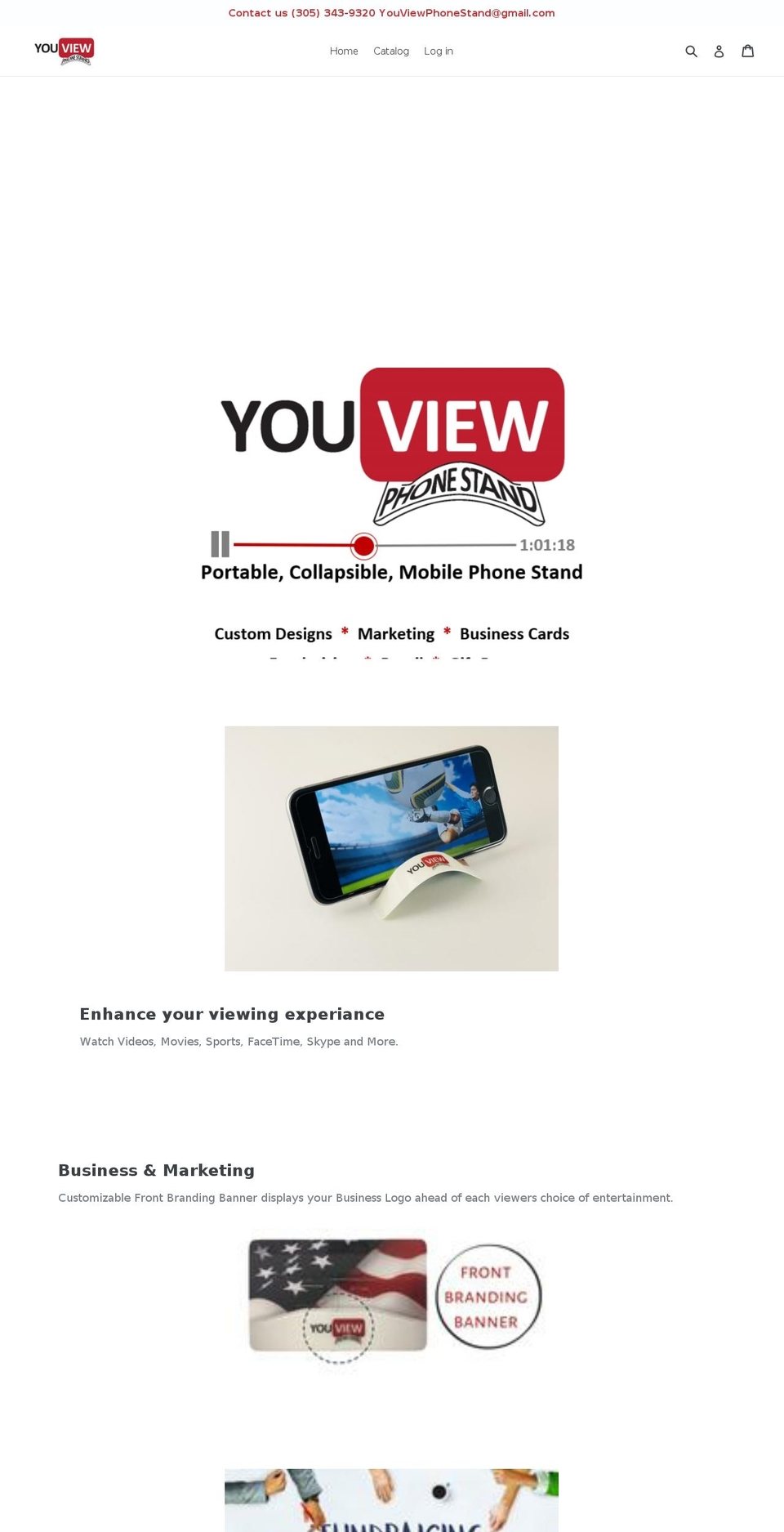 youviewphonestand.com — Shopify storefront screenshot