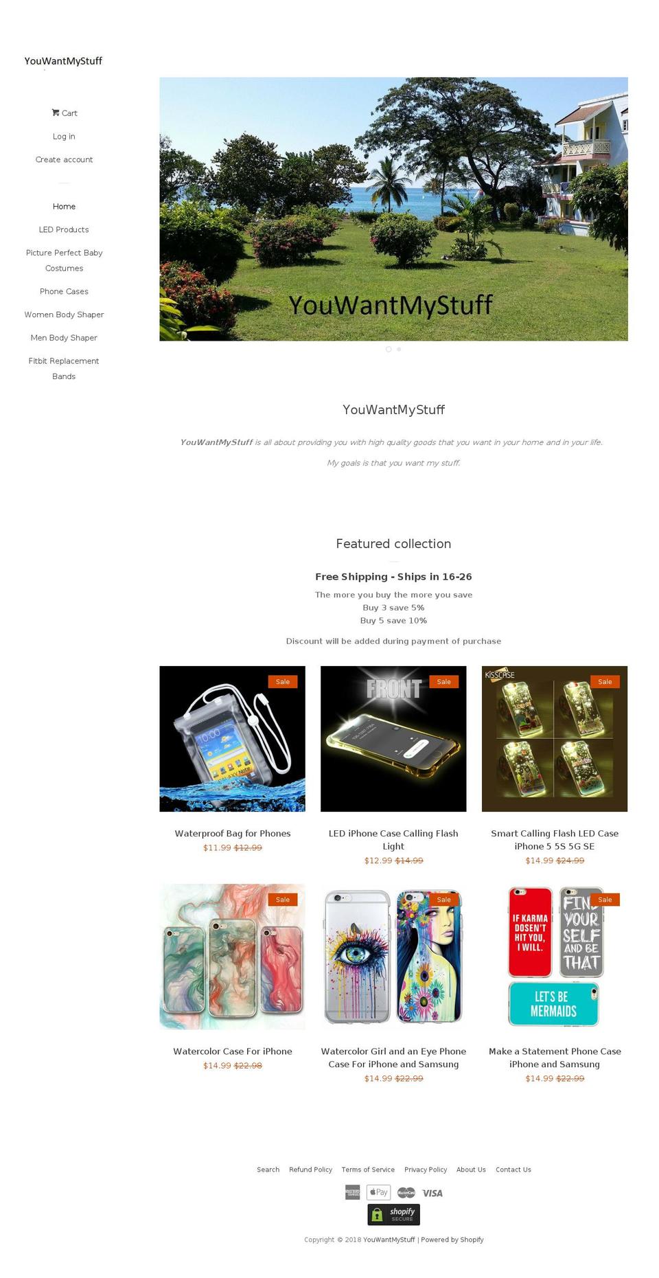 youwantmystuff.com — Shopify storefront screenshot
