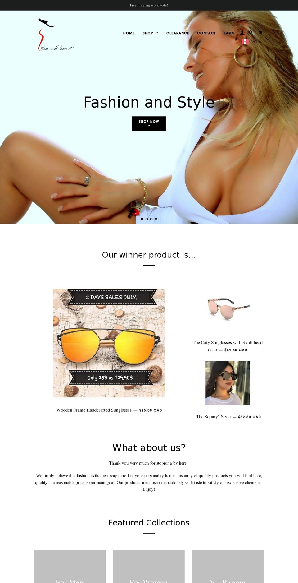 youwilloveit.com — Shopify storefront screenshot