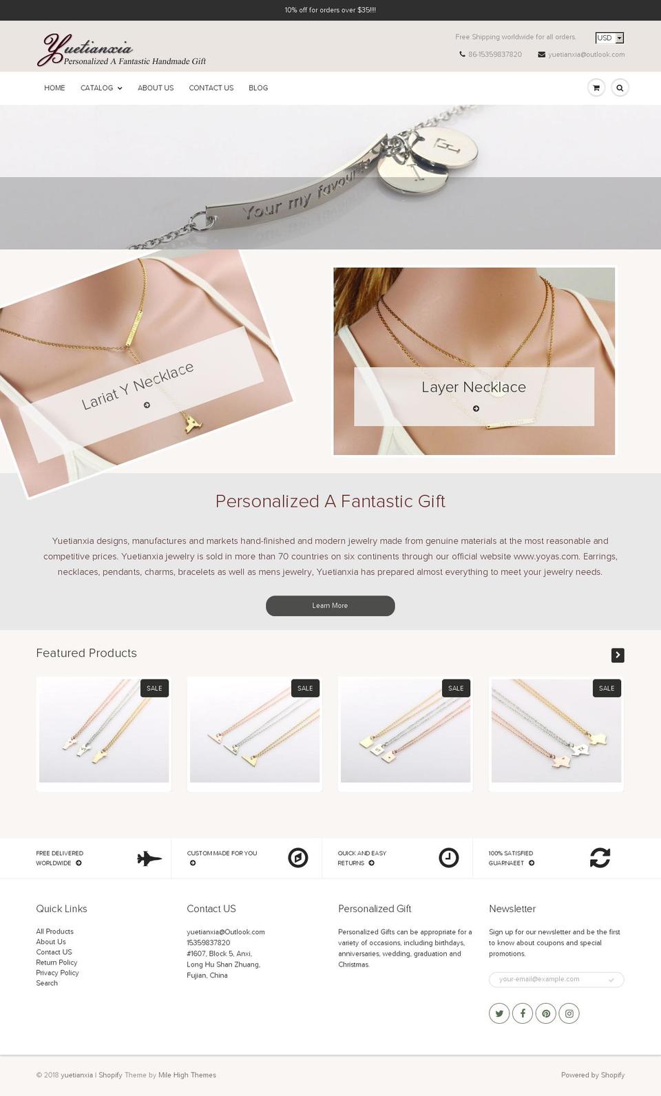 Show Time Shopify theme site example yoyas.com