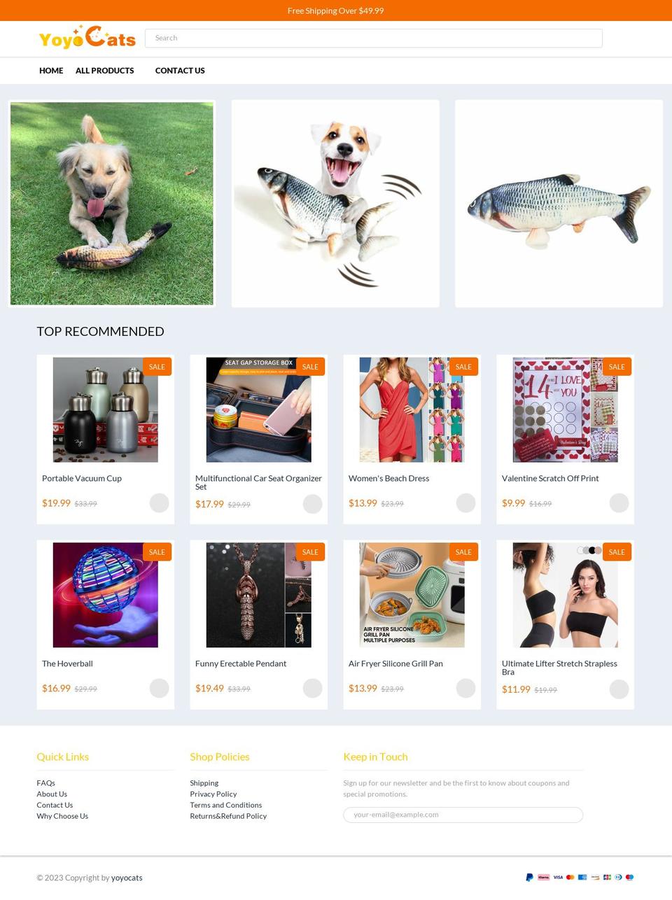 yoyocats.com shopify website screenshot