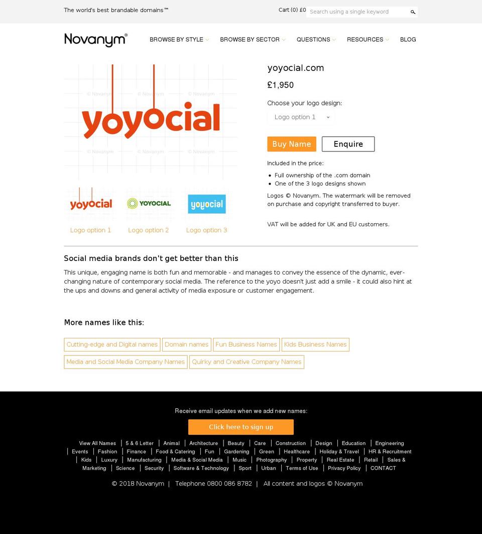 yoyocial.com — Shopify storefront screenshot
