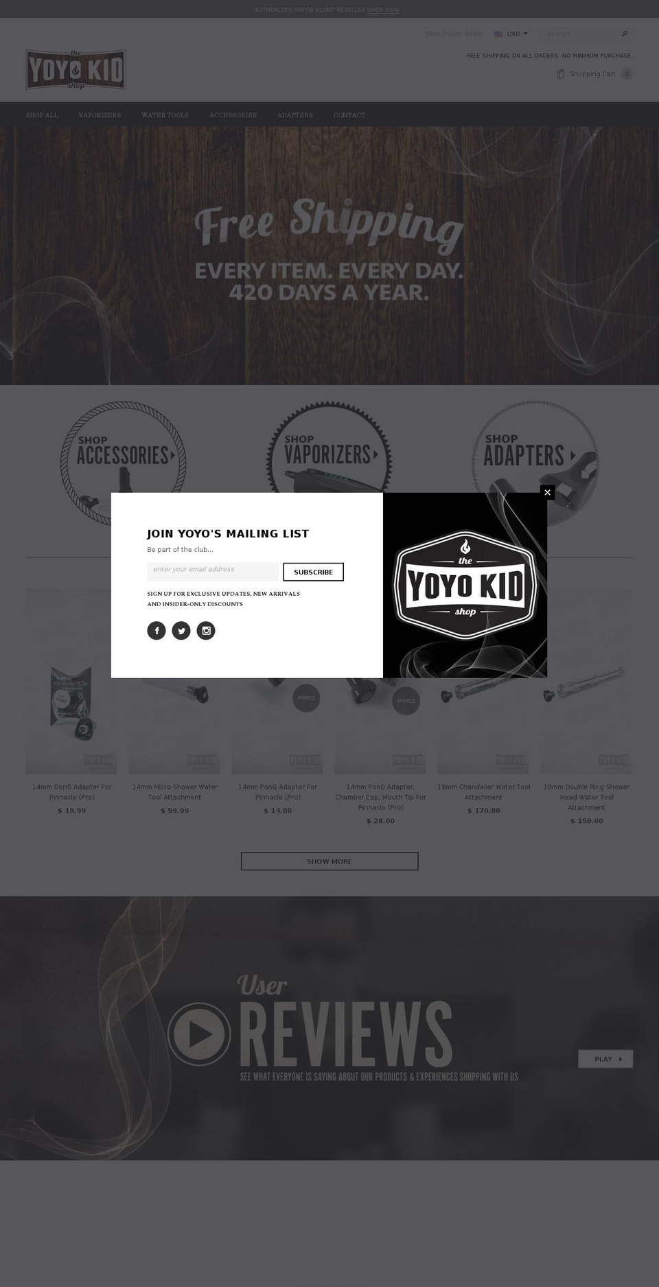 yoyokidshop.com shopify website screenshot